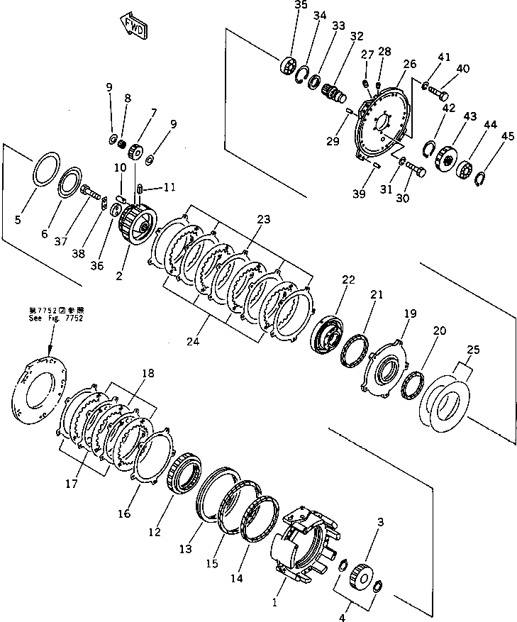 Кольцо 114-Z60-1361  Komatsu