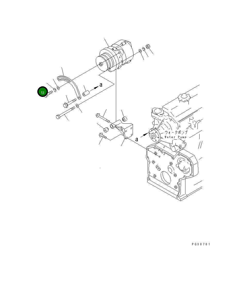 Болт 01050-81230 Komatsu