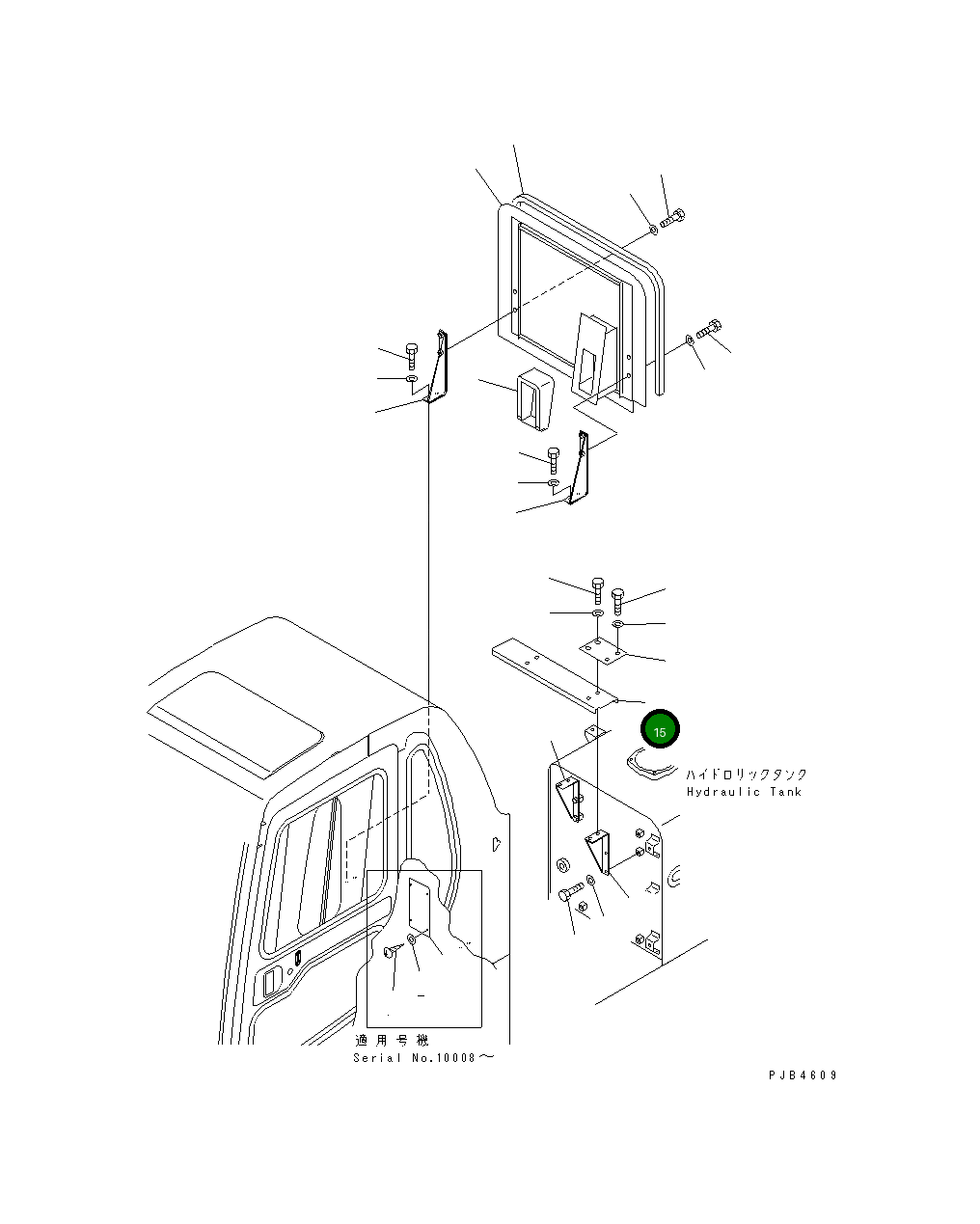 Крышка 208-54-67860  Komatsu