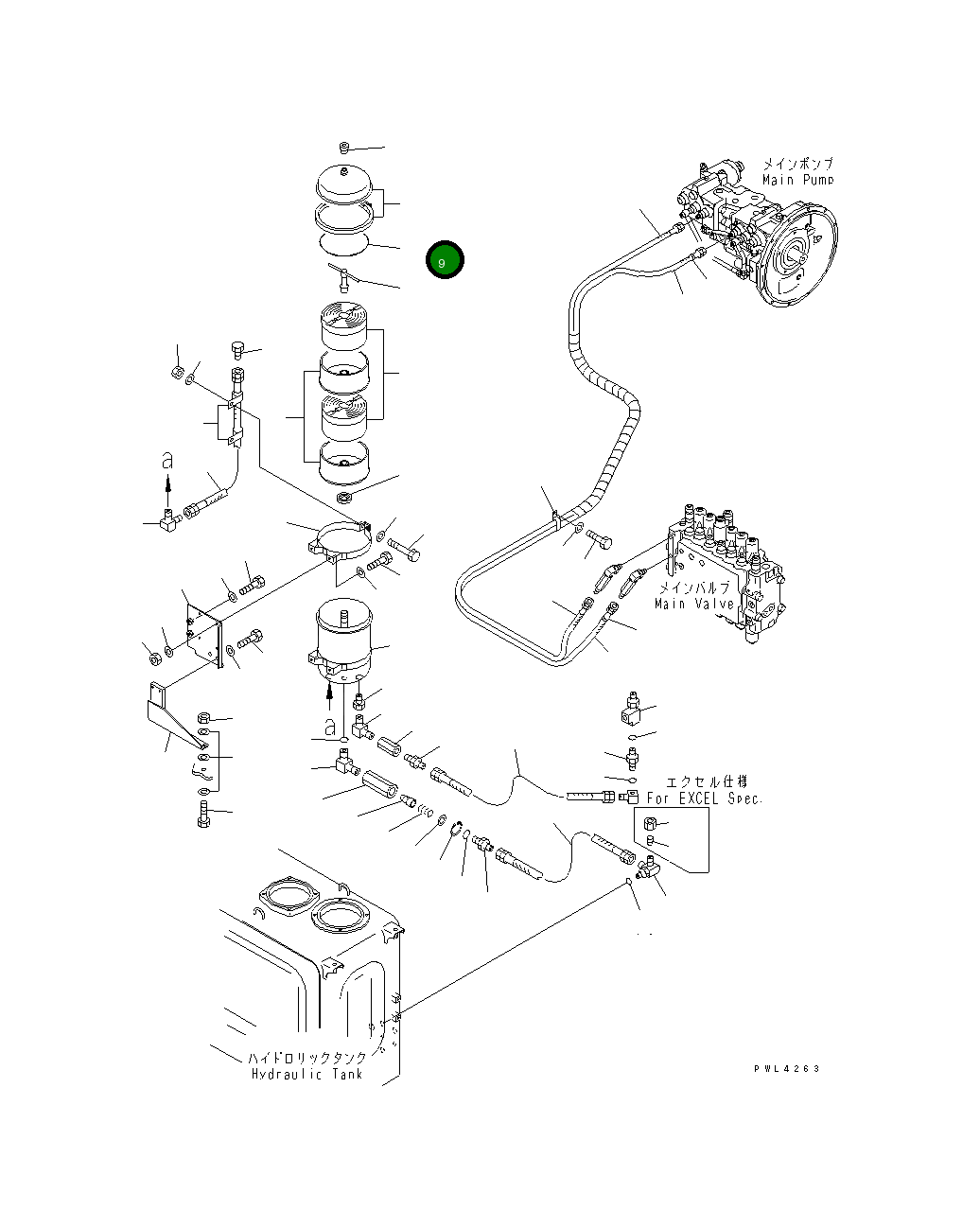 Кольцо уплотнительное (O-Ring) 20Y-62-26330 Komatsu