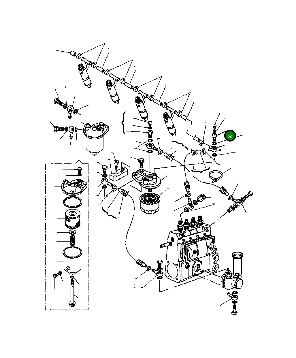 Болт YM129495-59300 Komatsu