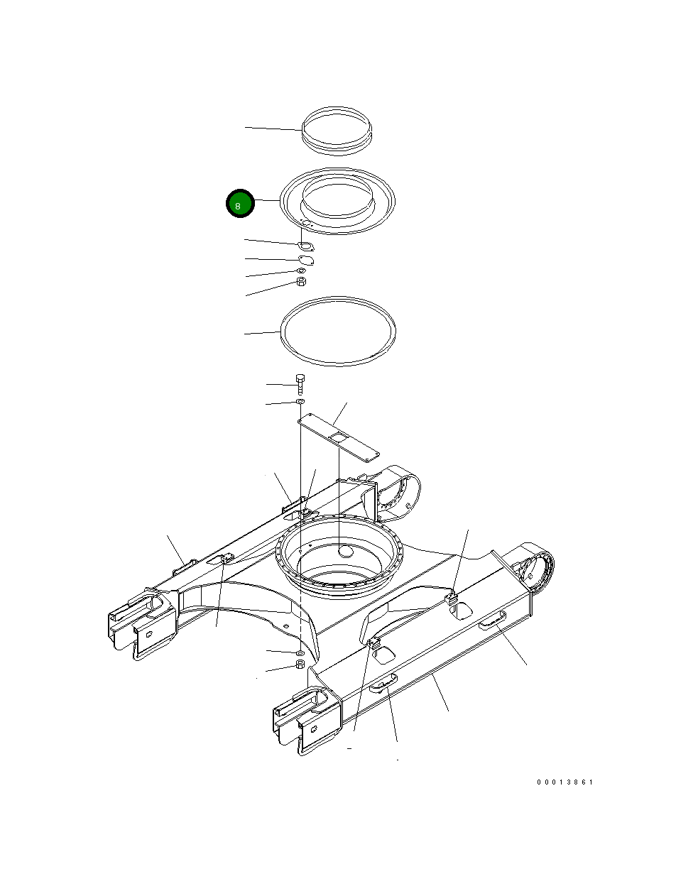 Крышка 20Y-30-21151  Komatsu