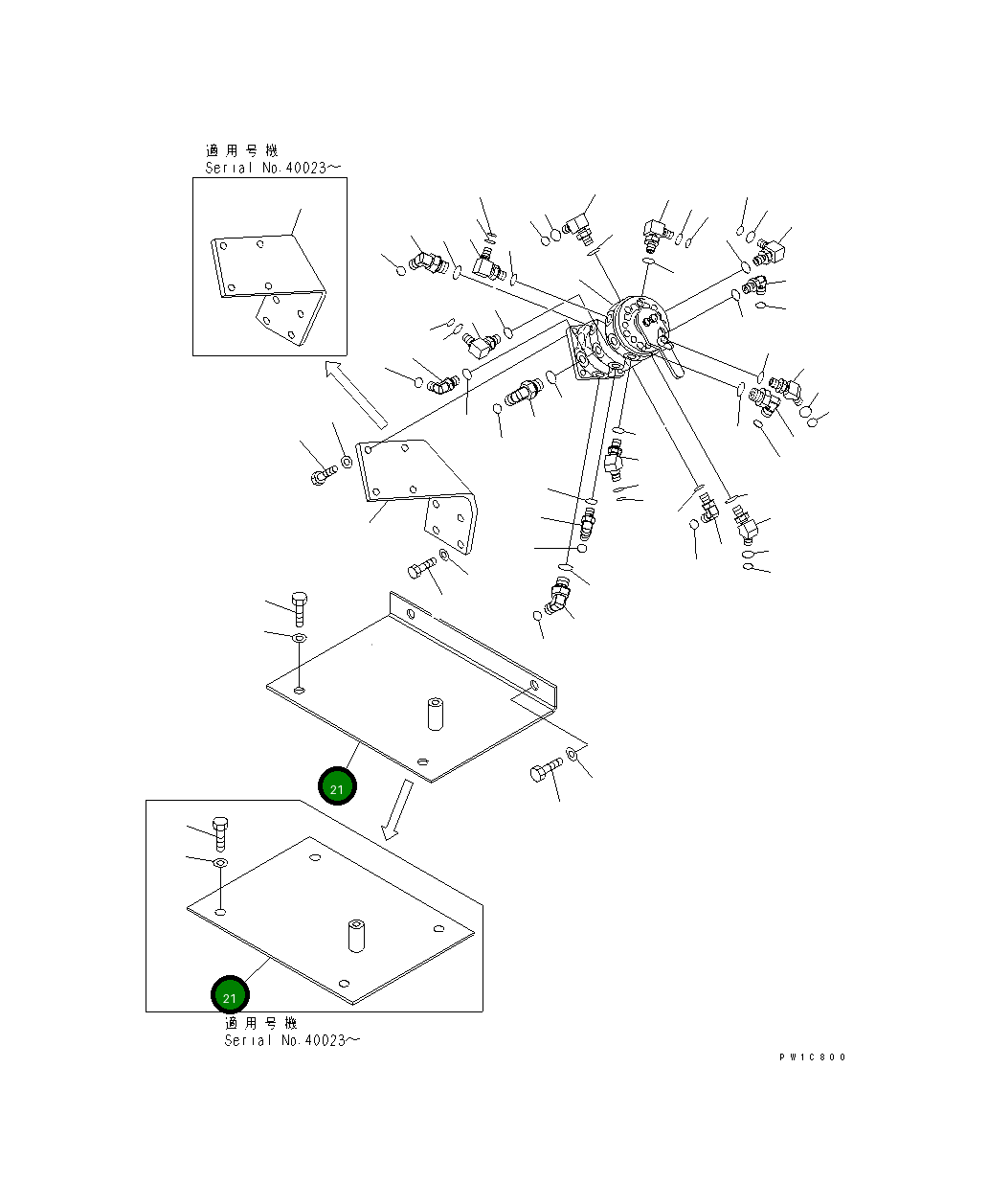 Крышка 207-62-73421 Komatsu