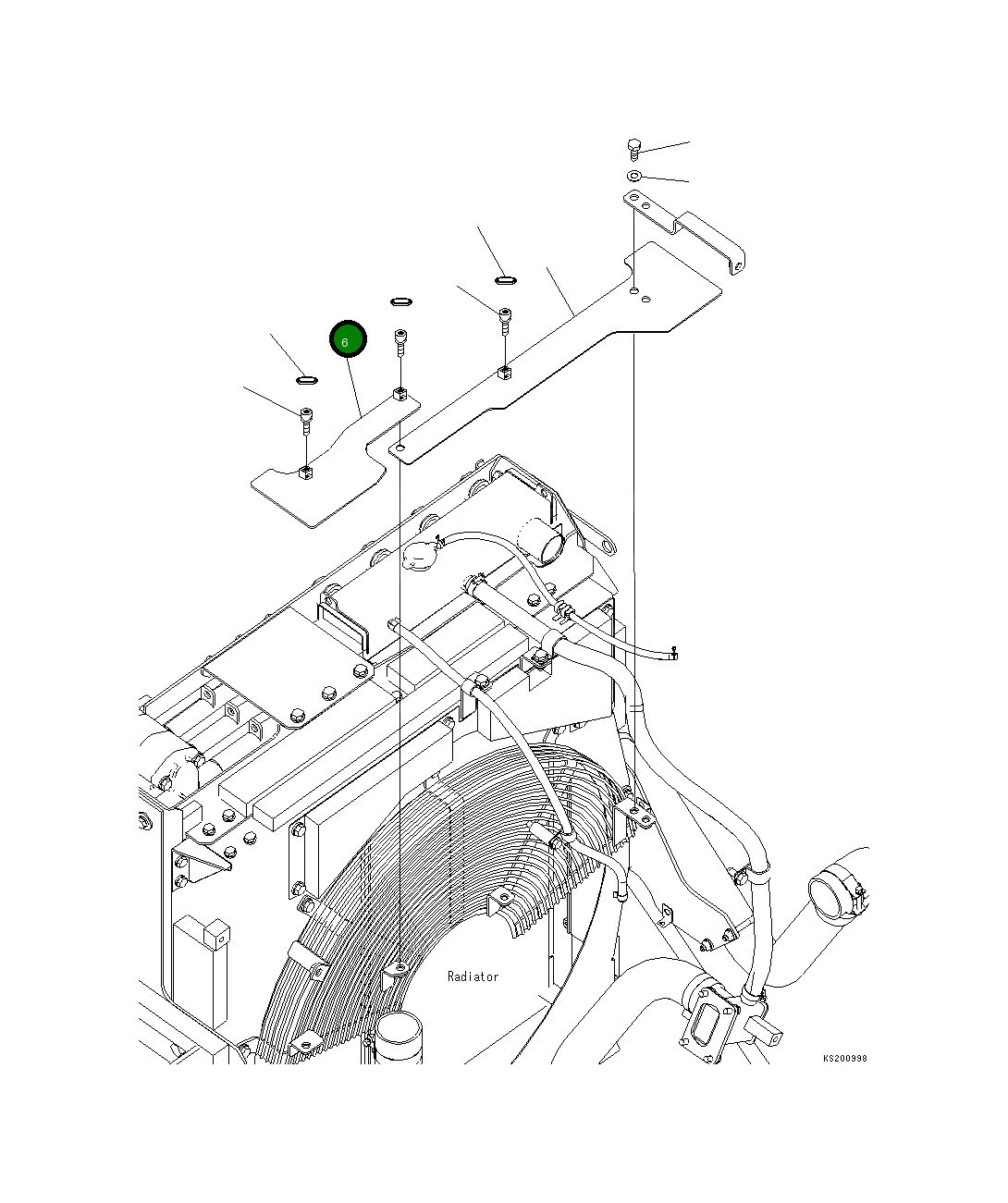 Крышка 208-03-72360  Komatsu
