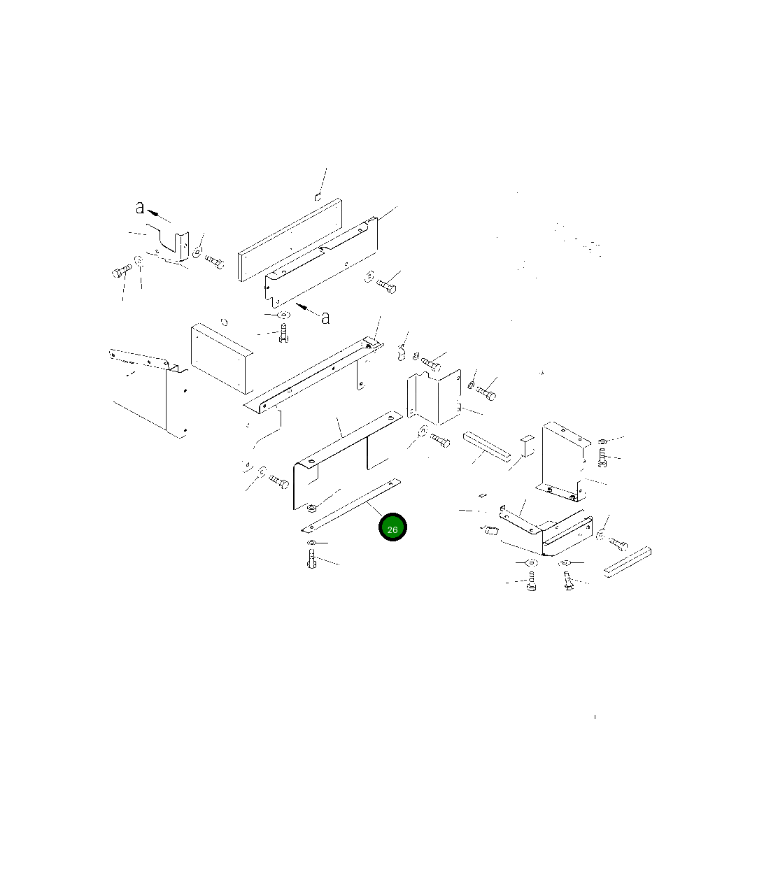 Крышка 208-54-22661  Komatsu