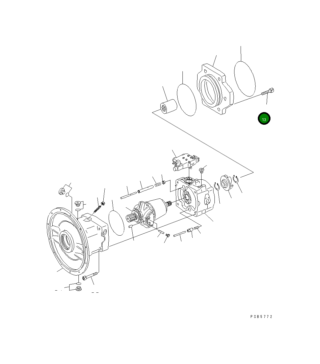 Болт 21P-60-K4320 Komatsu