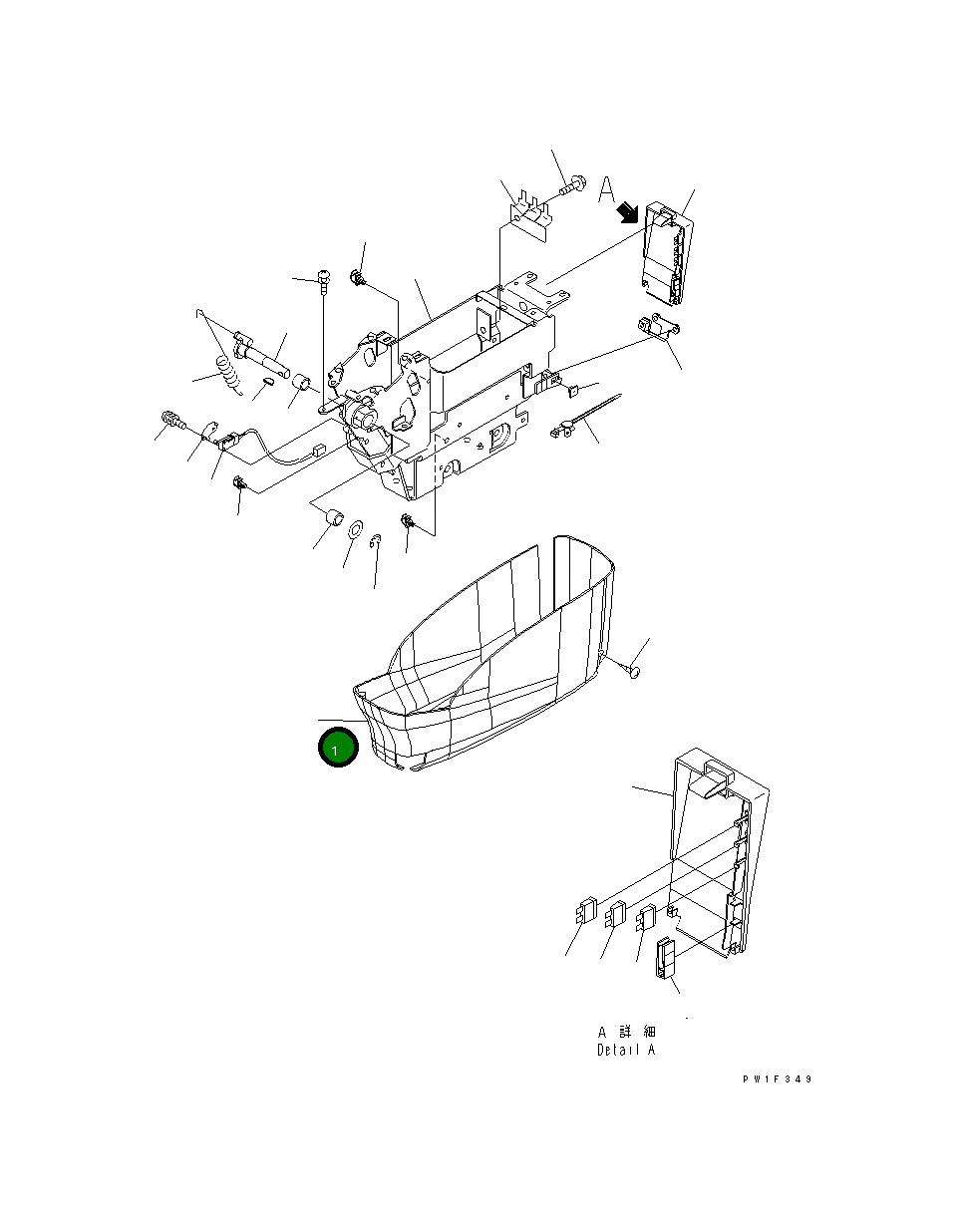 Крышка 22U-43-22310 Komatsu