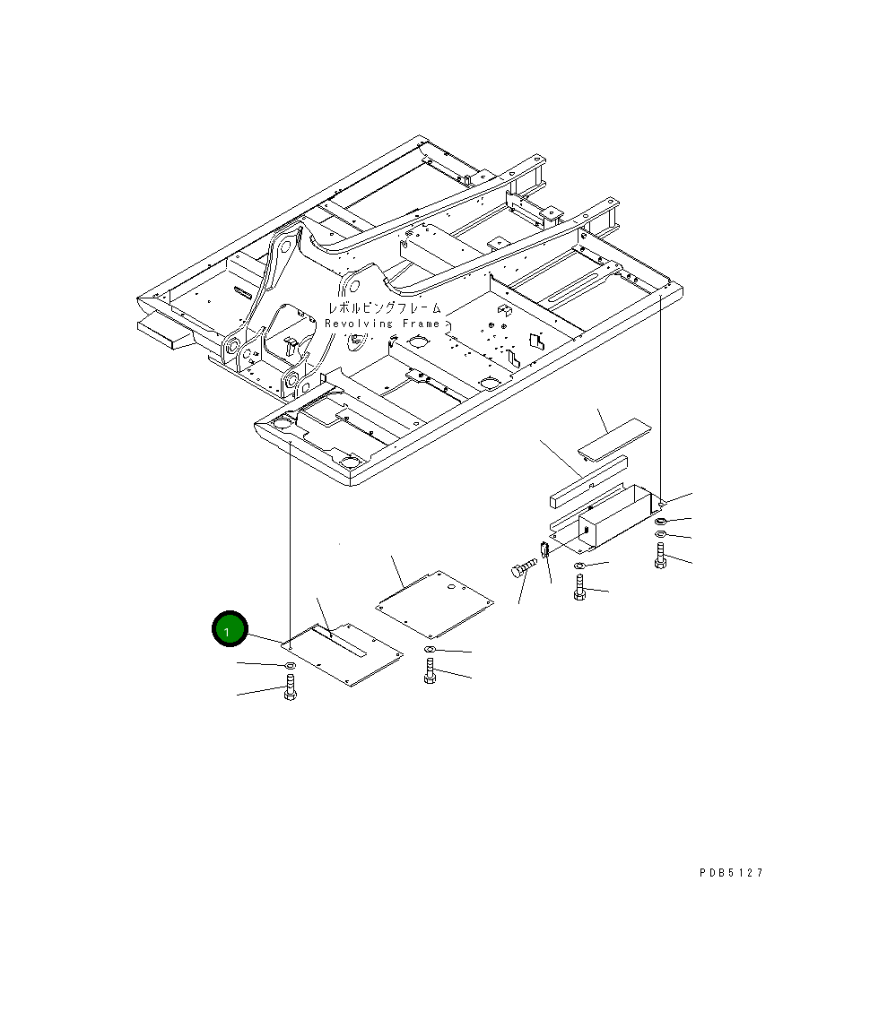 Крышка 20Y-54-26241 Komatsu