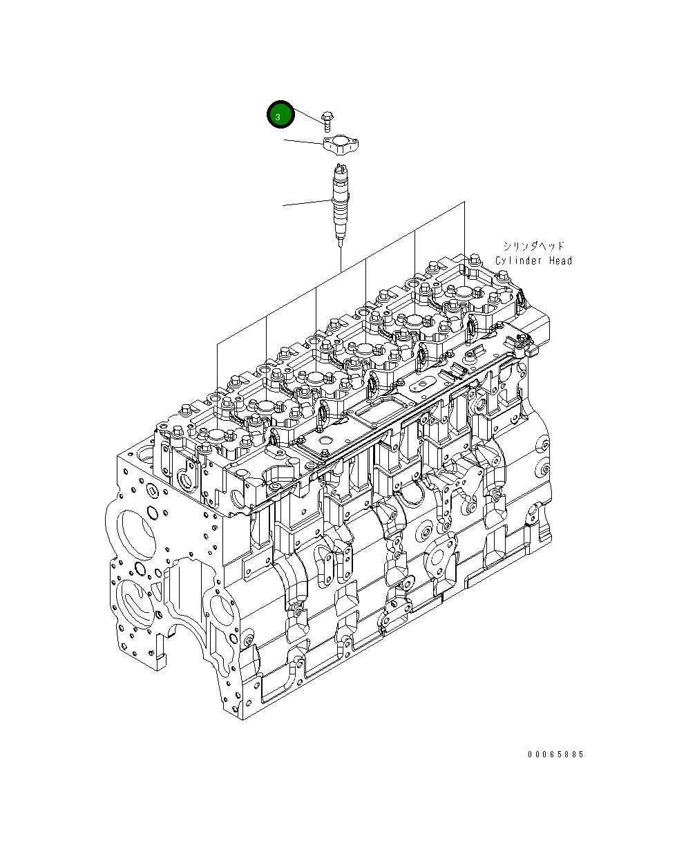 Болт 6745-71-3130 Komatsu