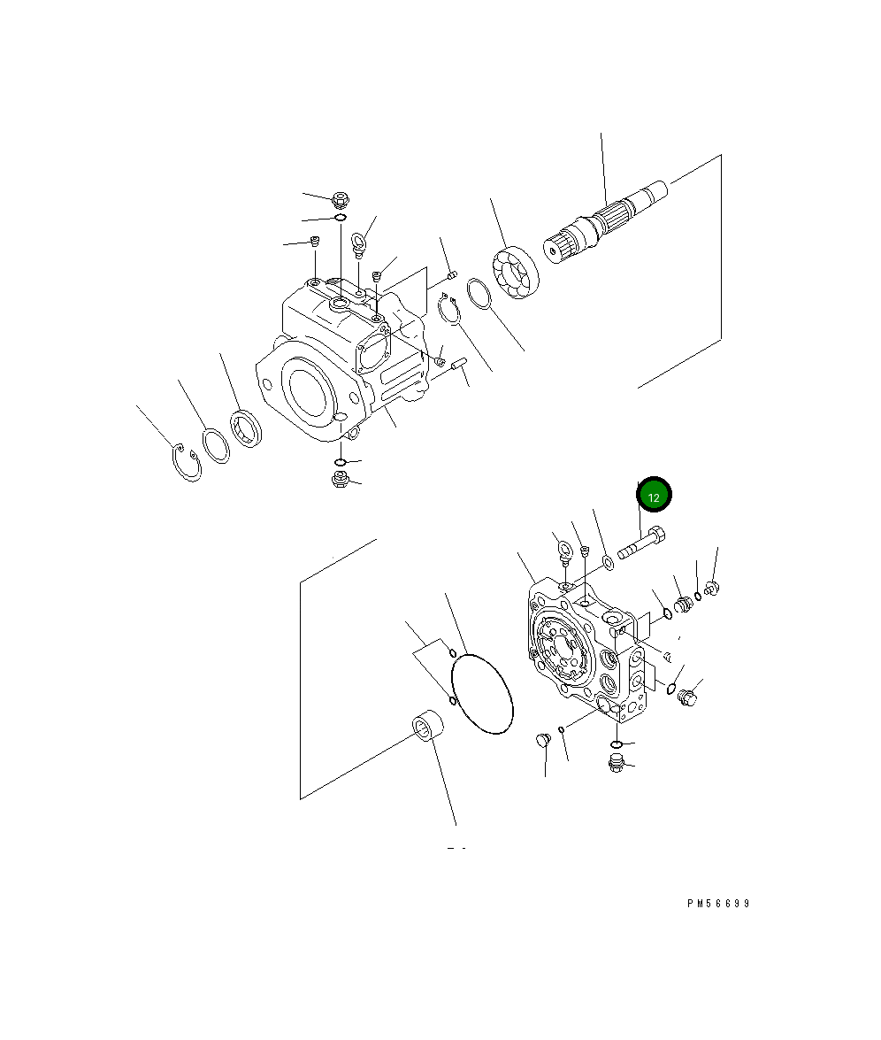 Болт 01011-31800 Komatsu