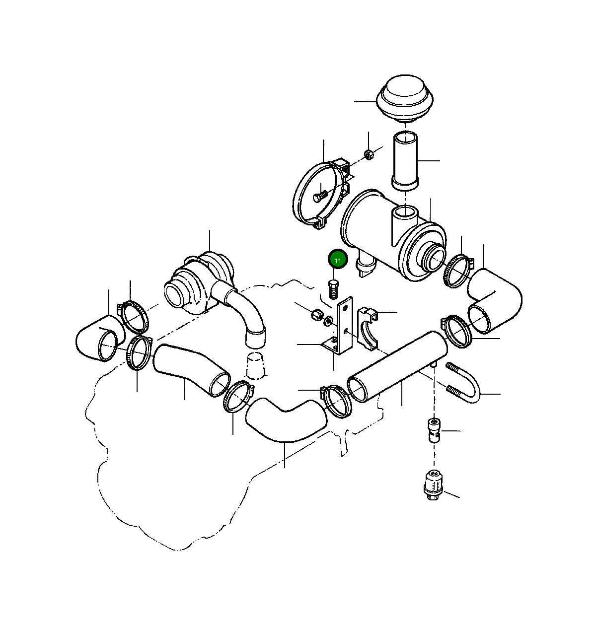Болт 121 134 H45 Komatsu