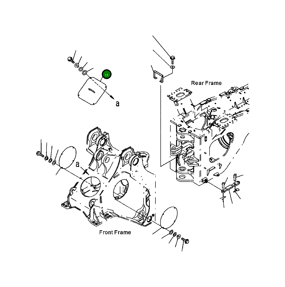 Крышка 427-46-11531 Komatsu