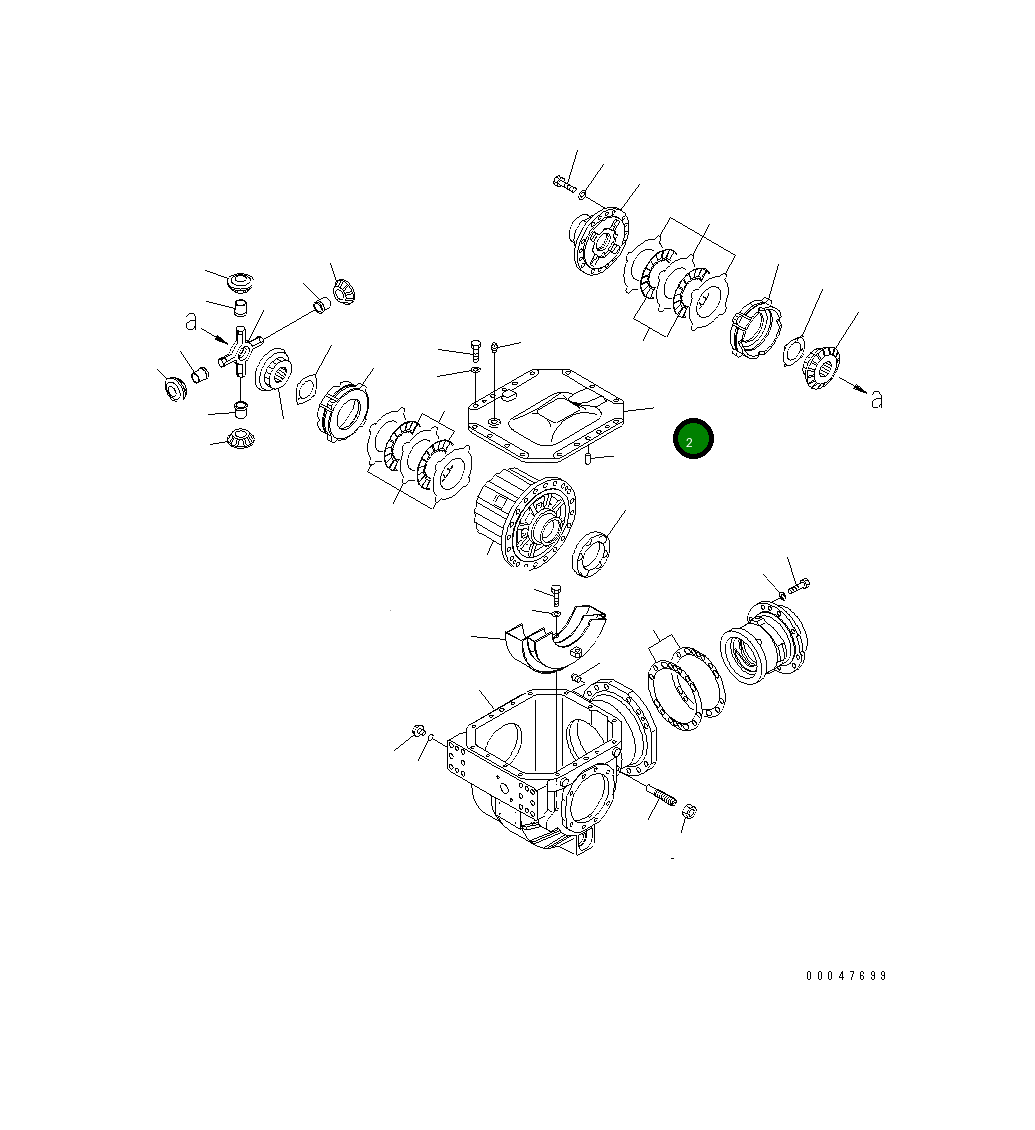 Крышка 56D-27-13161  Komatsu