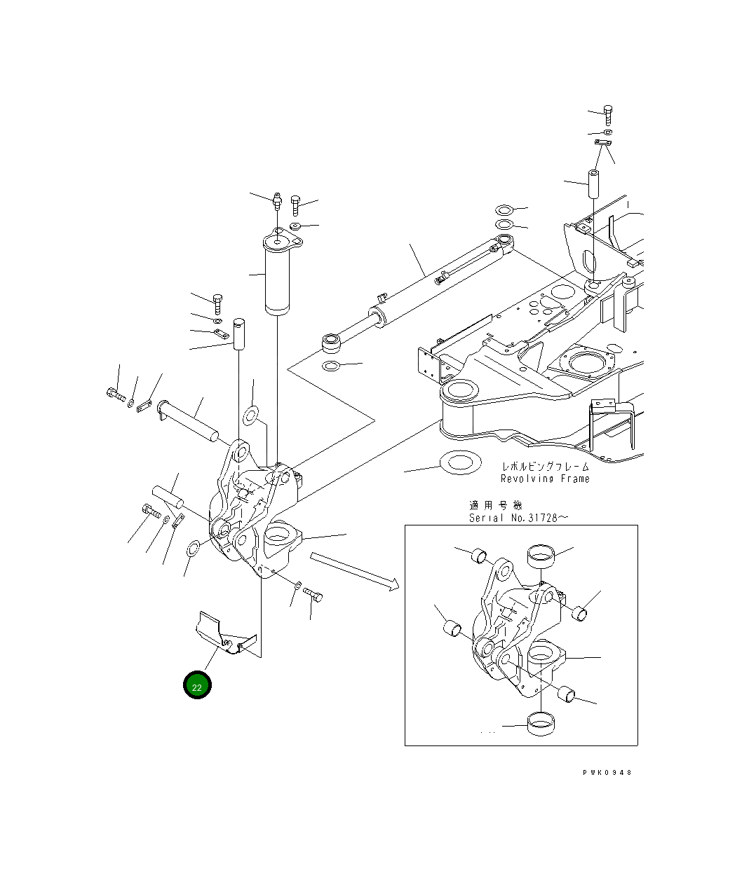 Крышка 20T-62-82222 Komatsu
