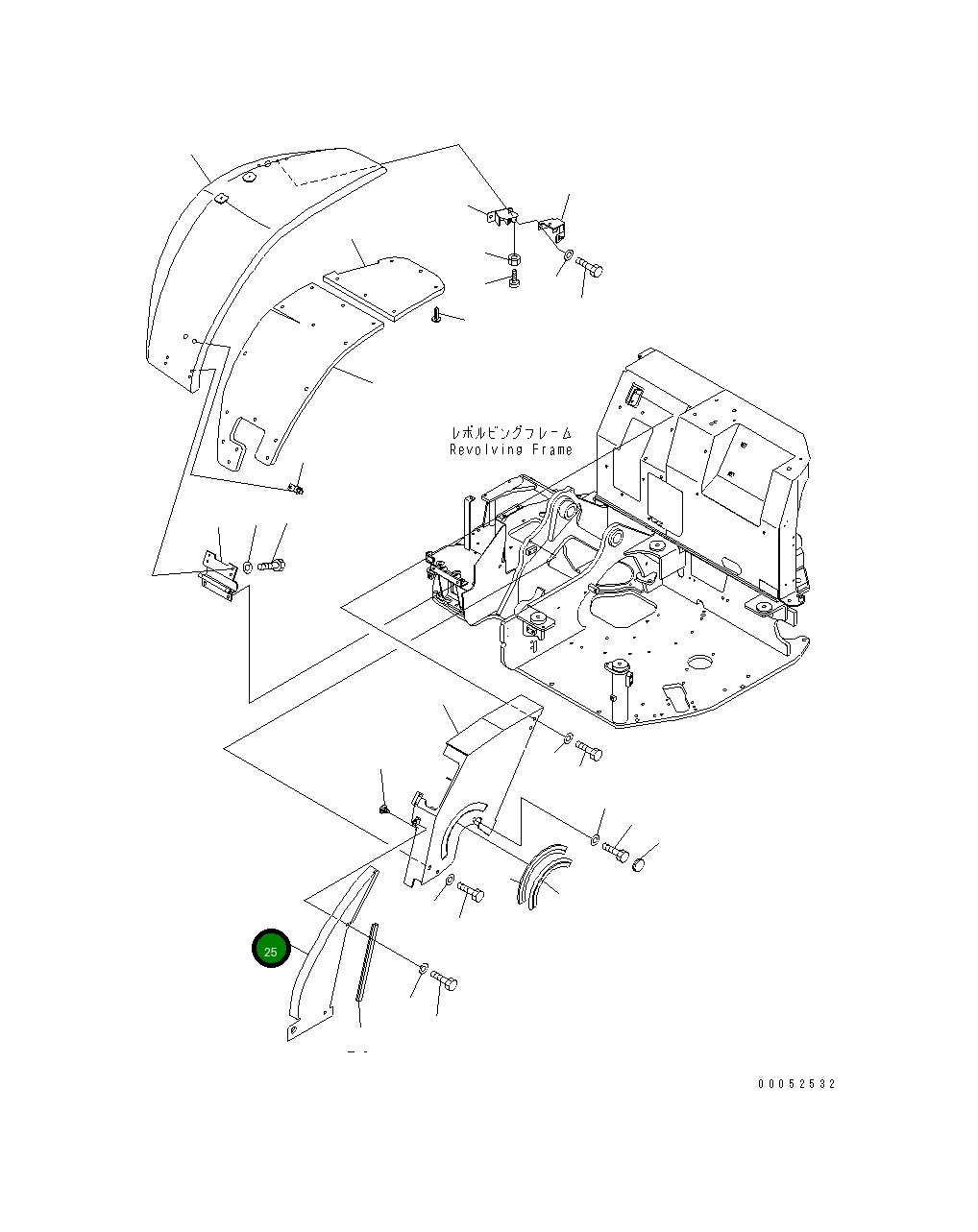 Крышка 20U-54-41592 Komatsu