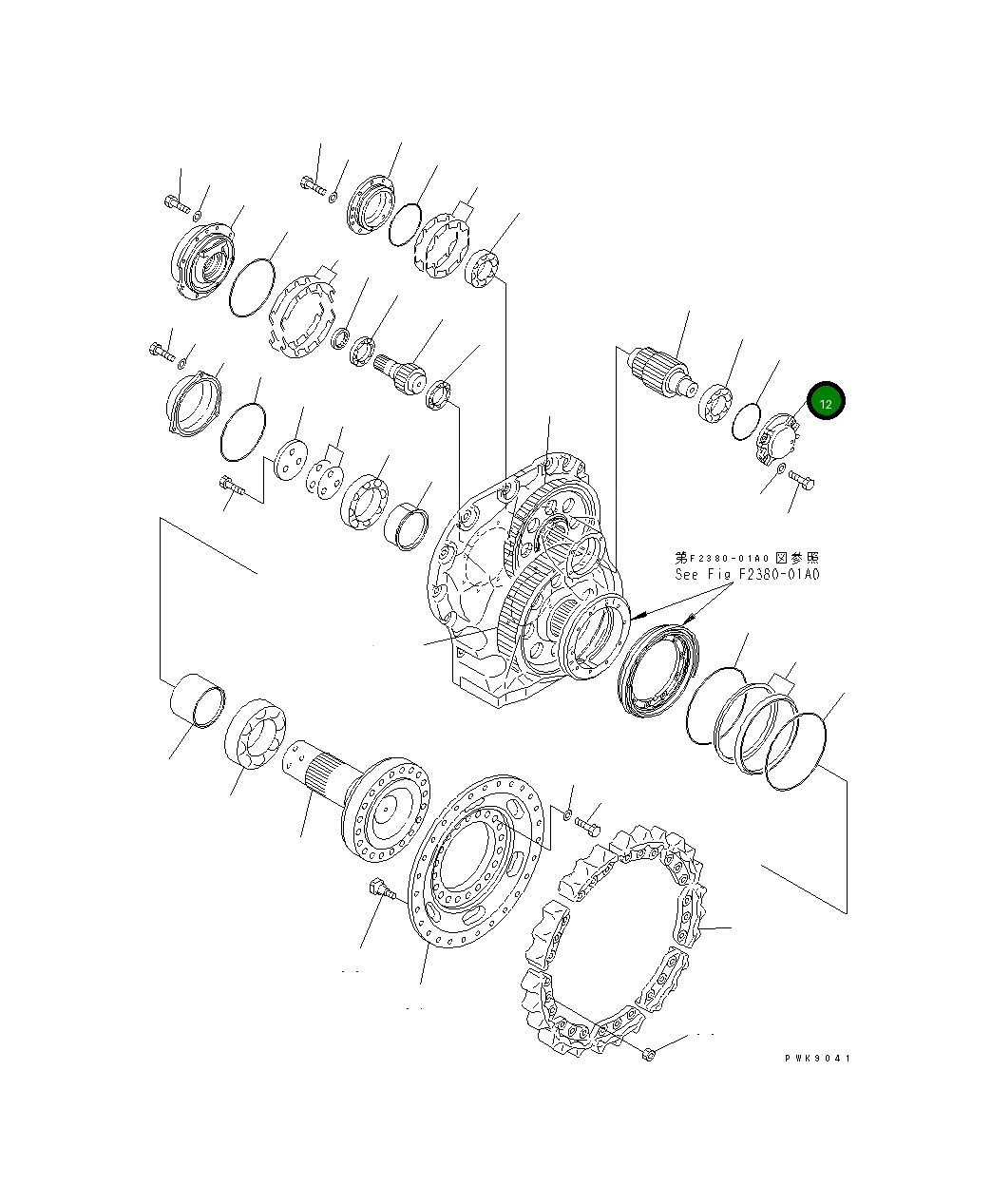 Крышка 134-27-61180 Komatsu