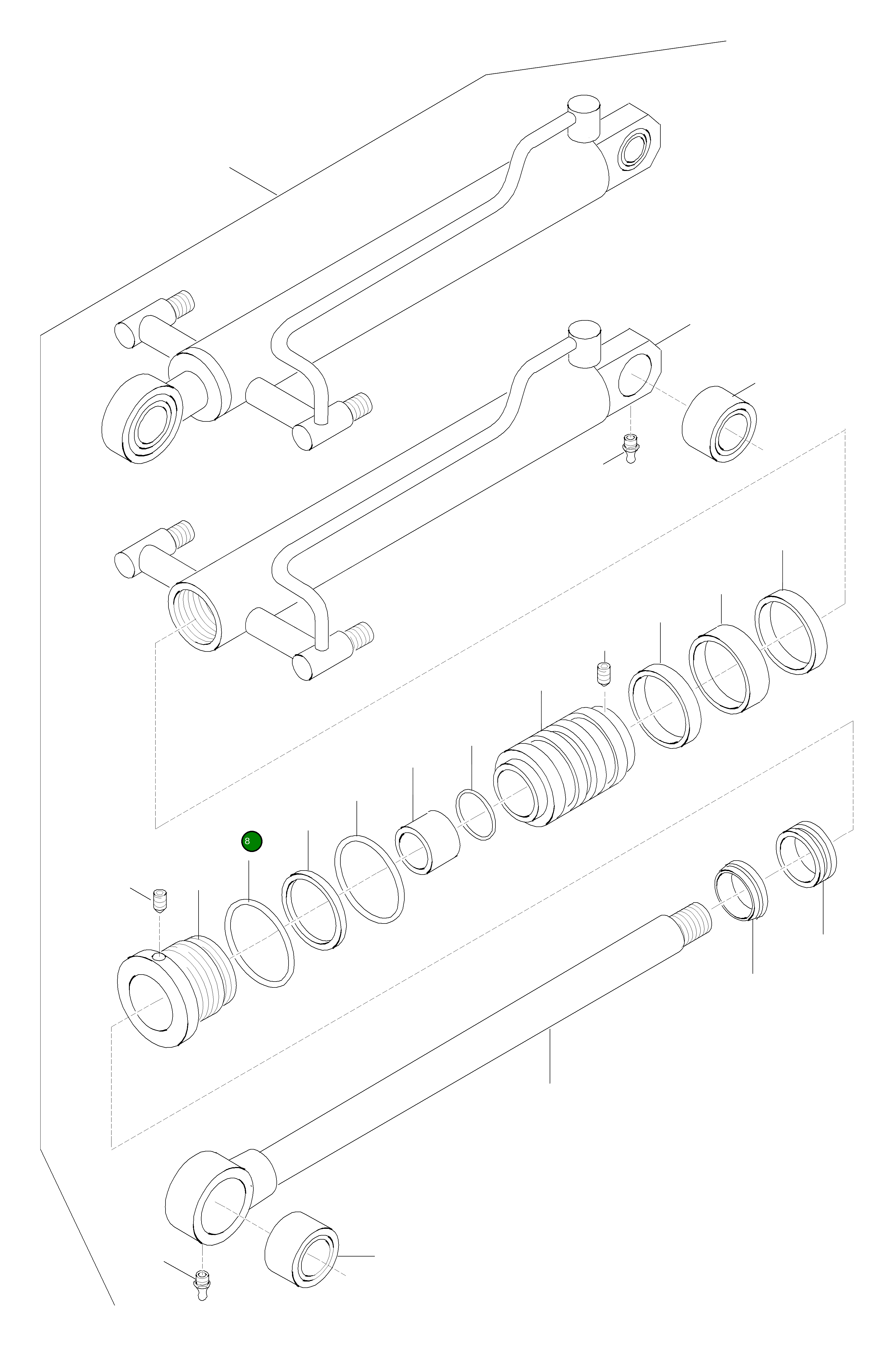 Кольцо уплотнительное (O-Ring) 42U-63-H0P19 Komatsu