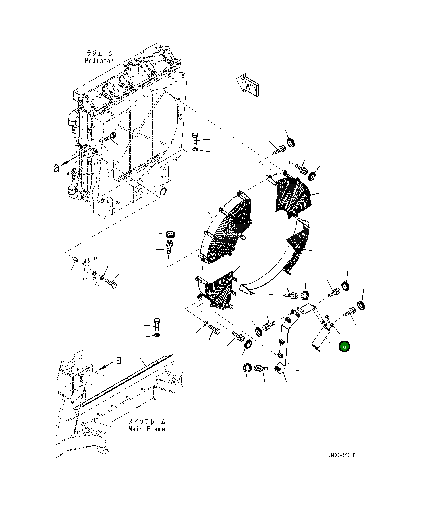 Крышка 561-03-86170 Komatsu