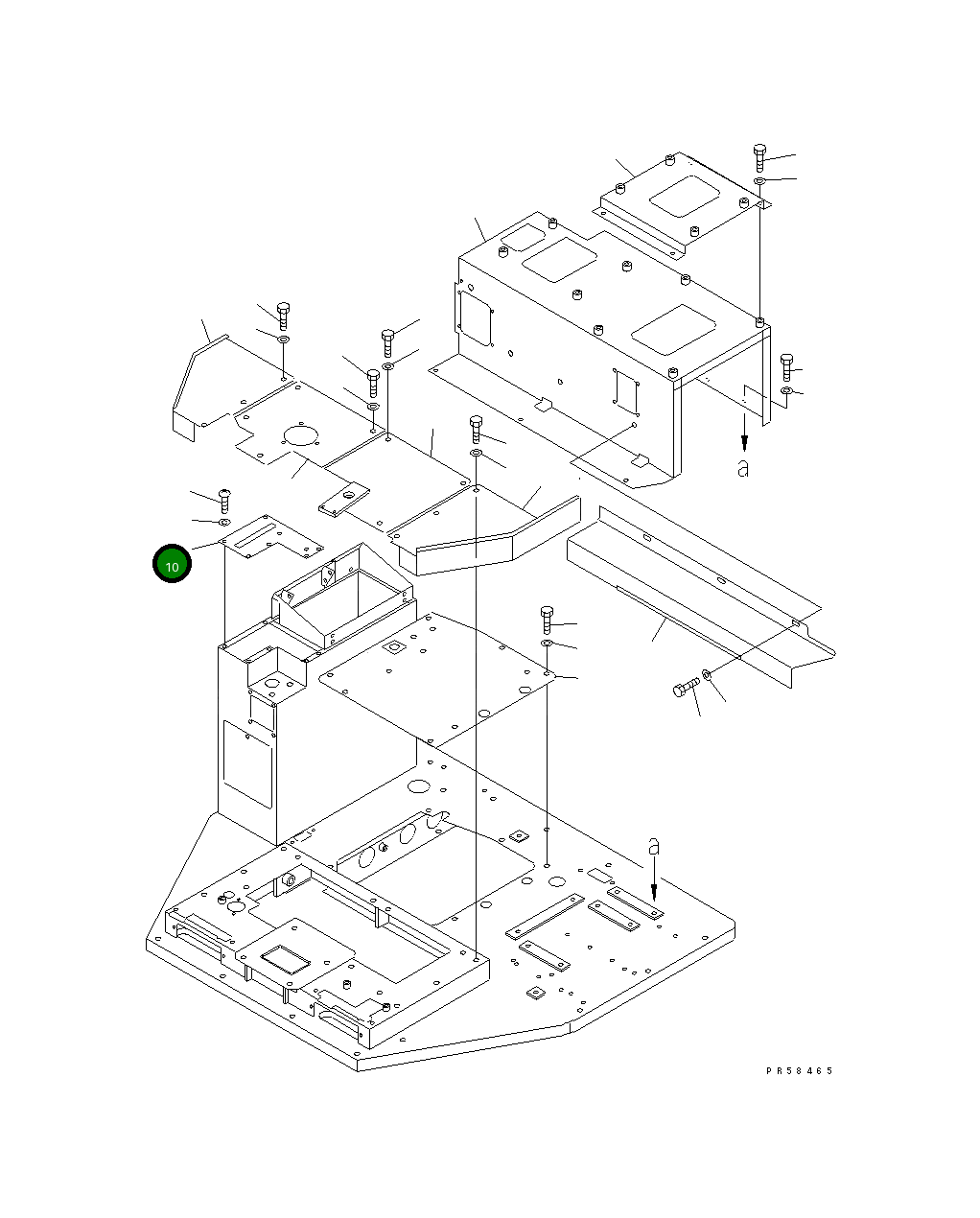 Крышка 234-54-51221  Komatsu