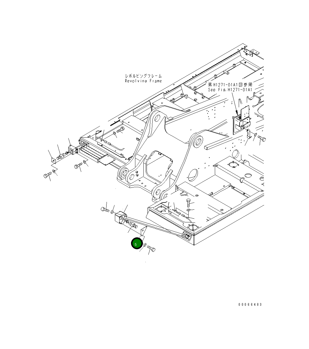 Крышка 207-06-75461  Komatsu