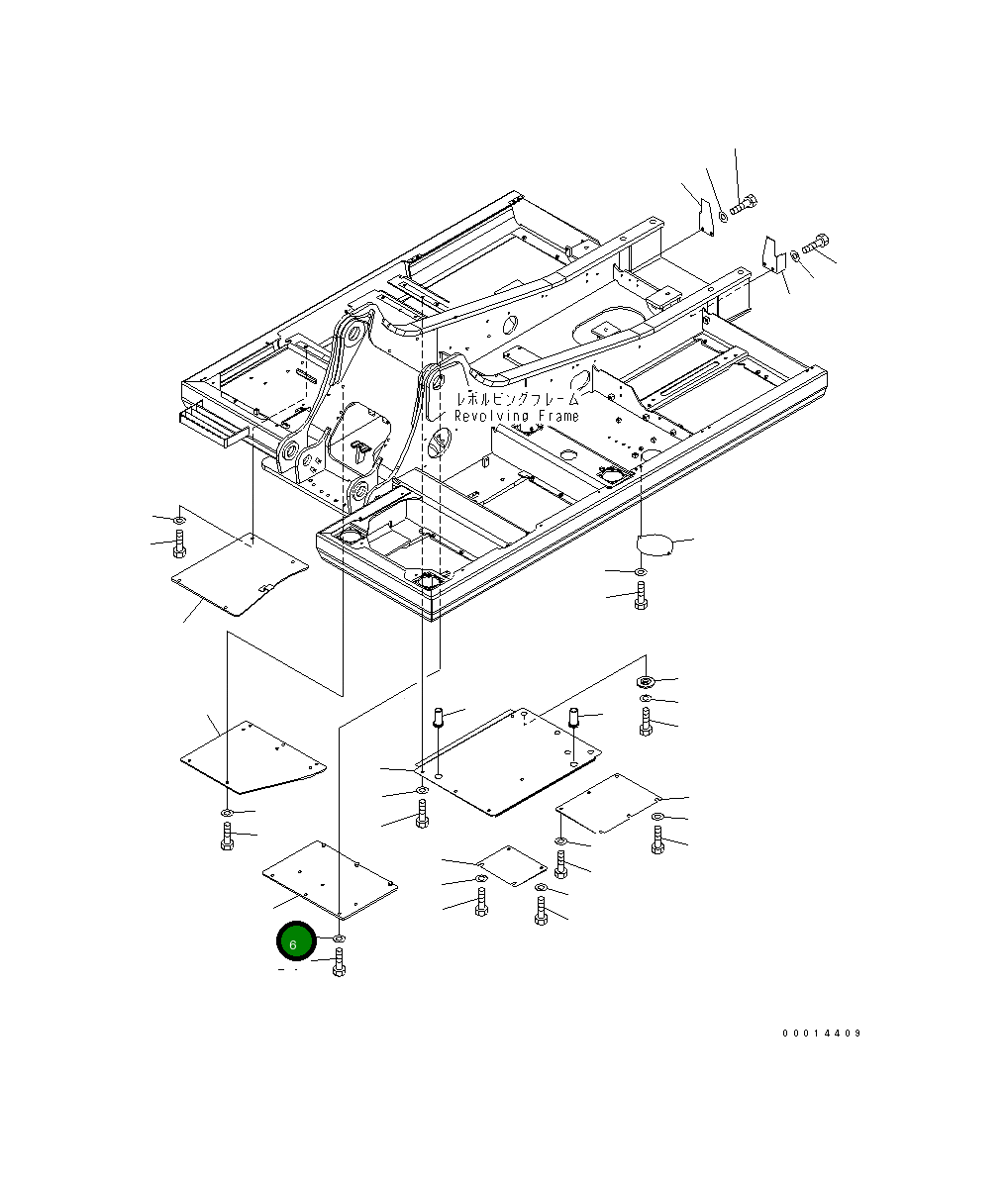 Крышка 20Y-54-62260 Komatsu