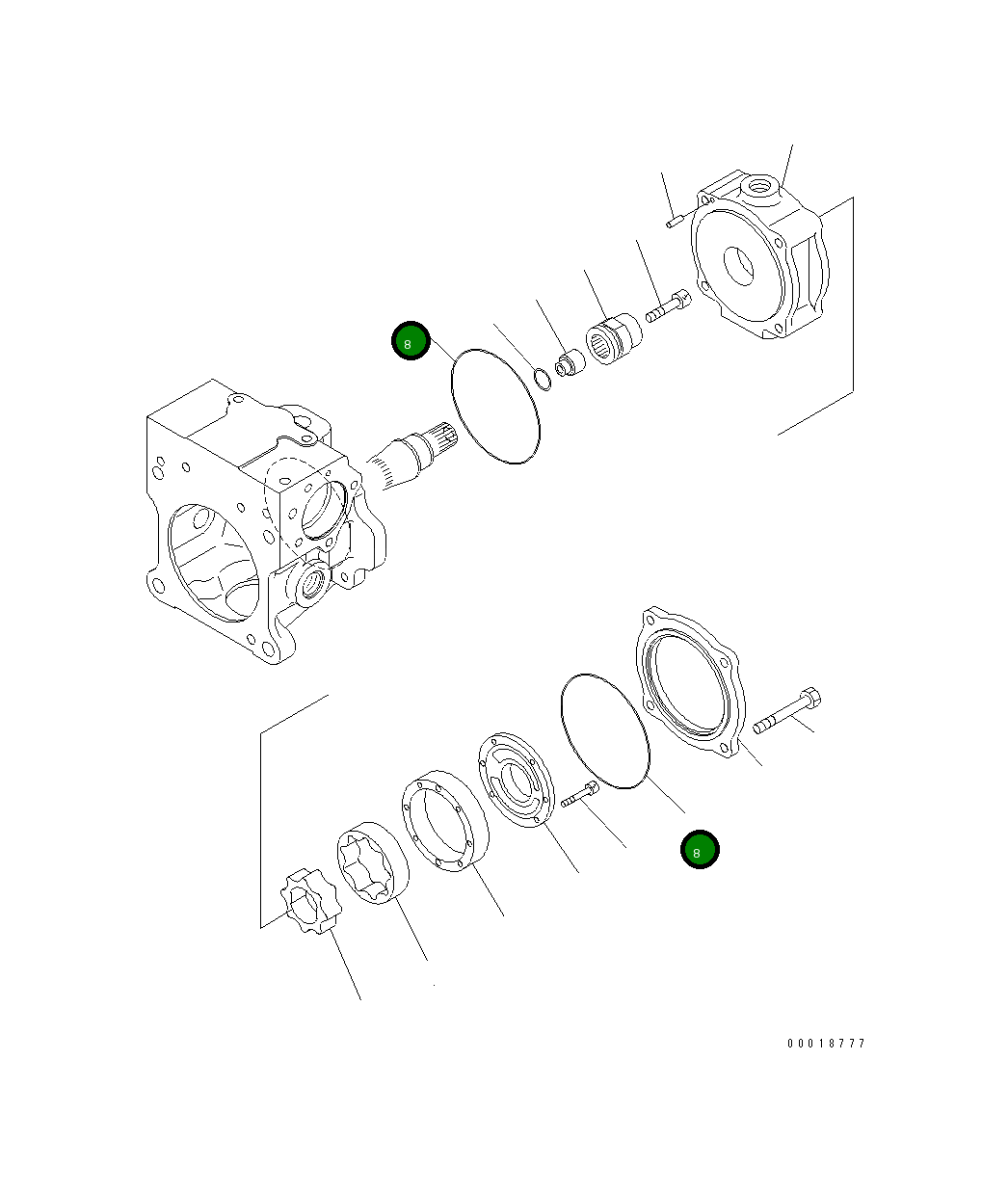 Кольцо уплотнительное (O-Ring) 07000-A2145 Komatsu