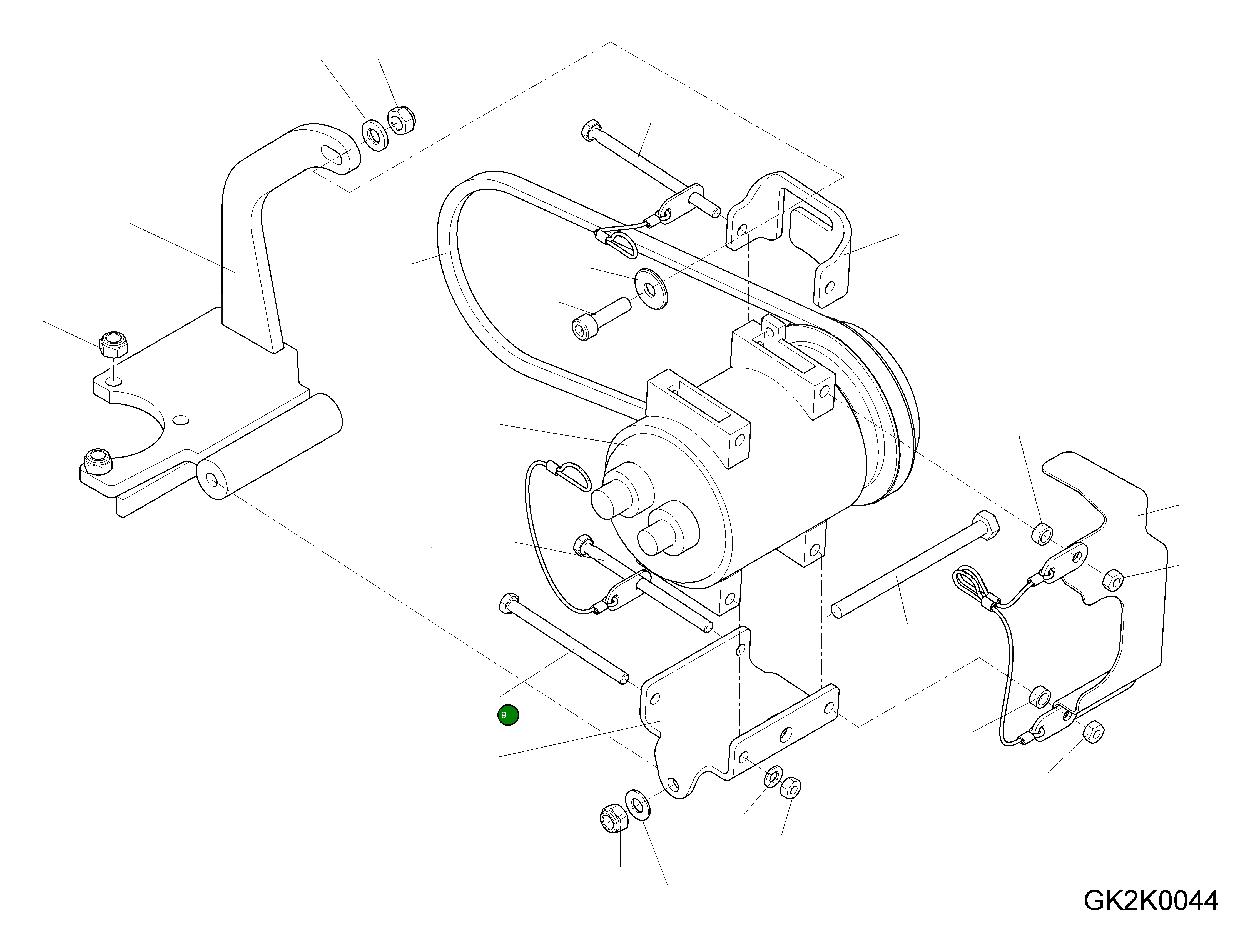Болт 42W-09-H0450 Komatsu