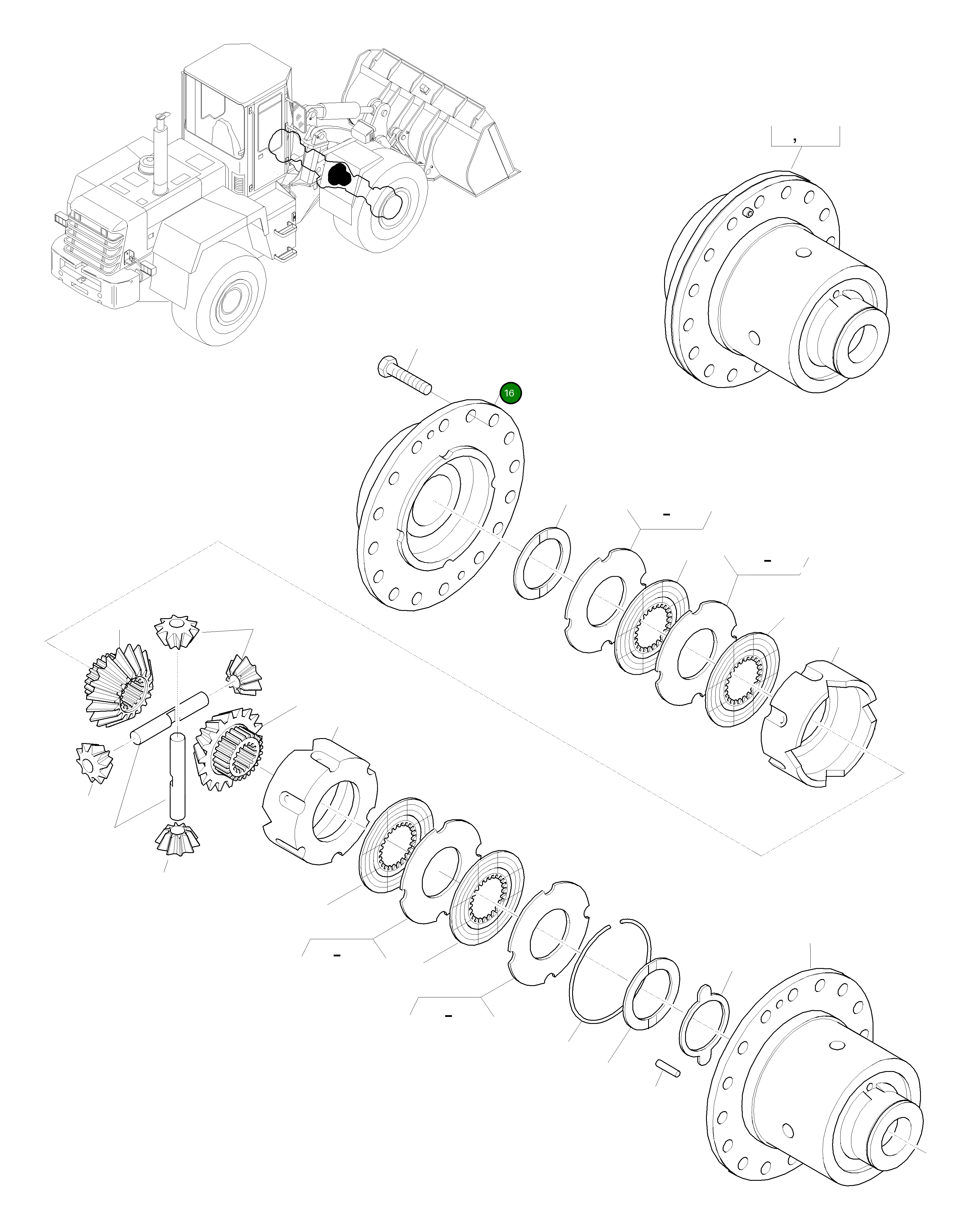 Крышка 42Y-23-H0P74 Komatsu