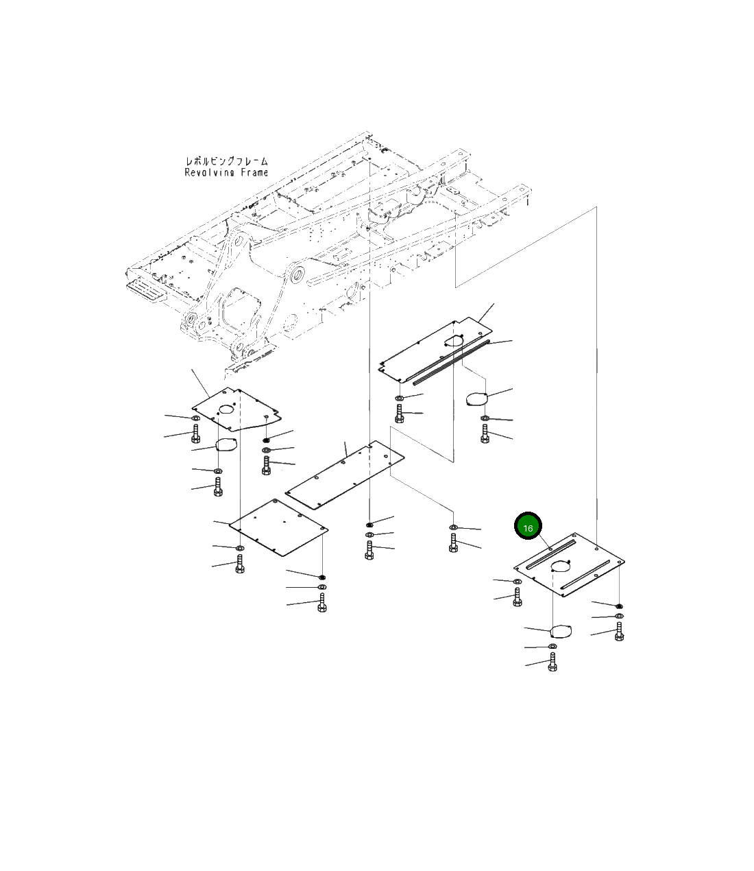 Крышка 207-54-42261 Komatsu