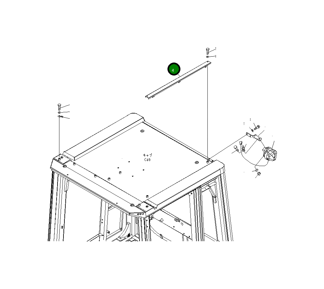 Крышка 426-925-3461 Komatsu