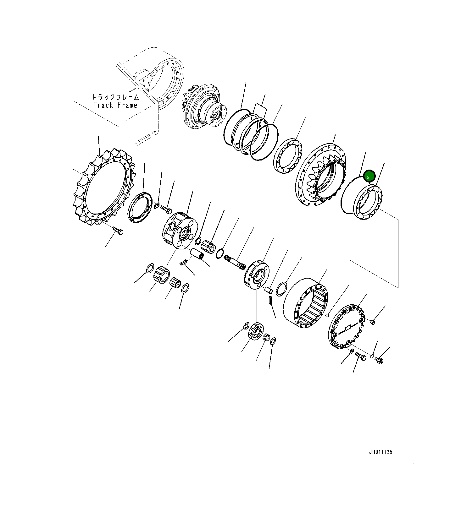 Кольцо уплотнительное (O-Ring) 21M2611610 Komatsu