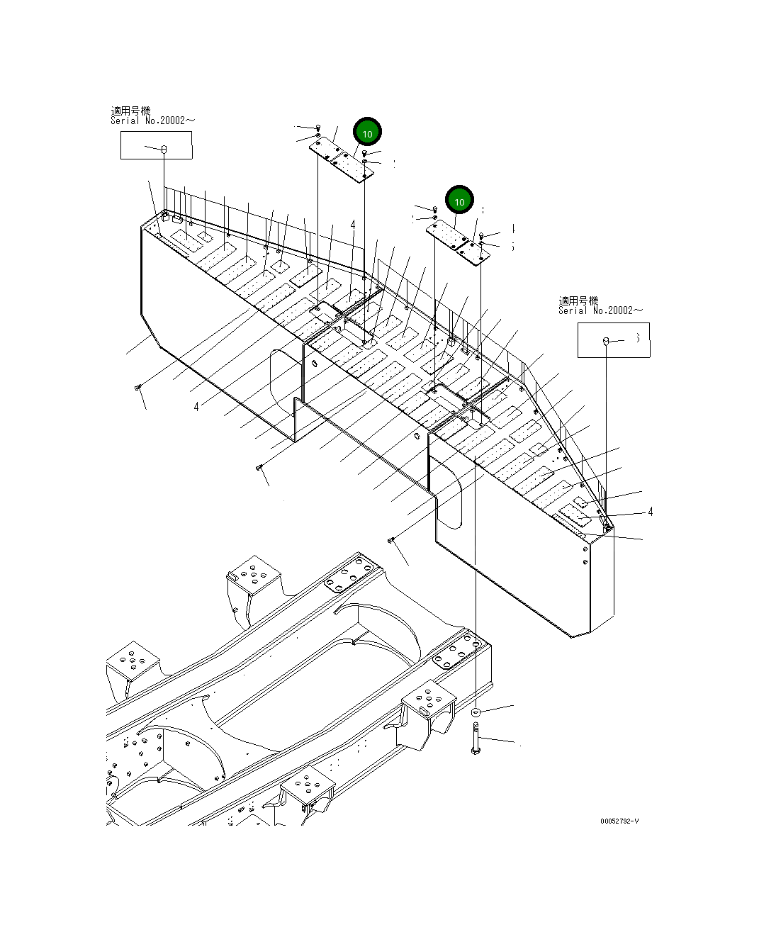 Крышка 21T-46-34131 Komatsu