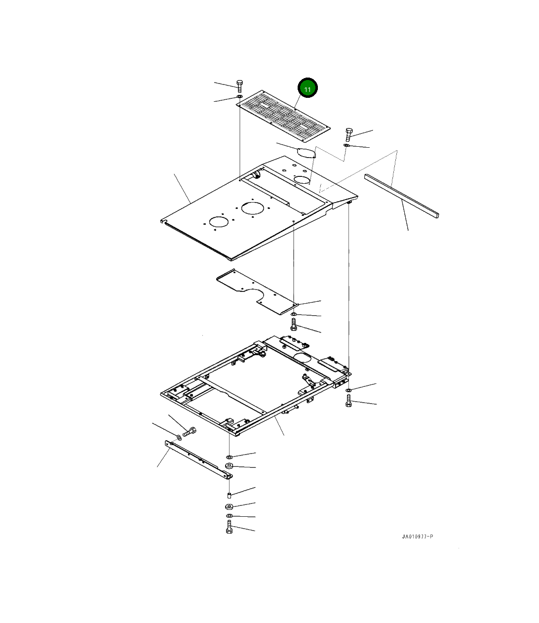 Крышка 419-54-51380  Komatsu