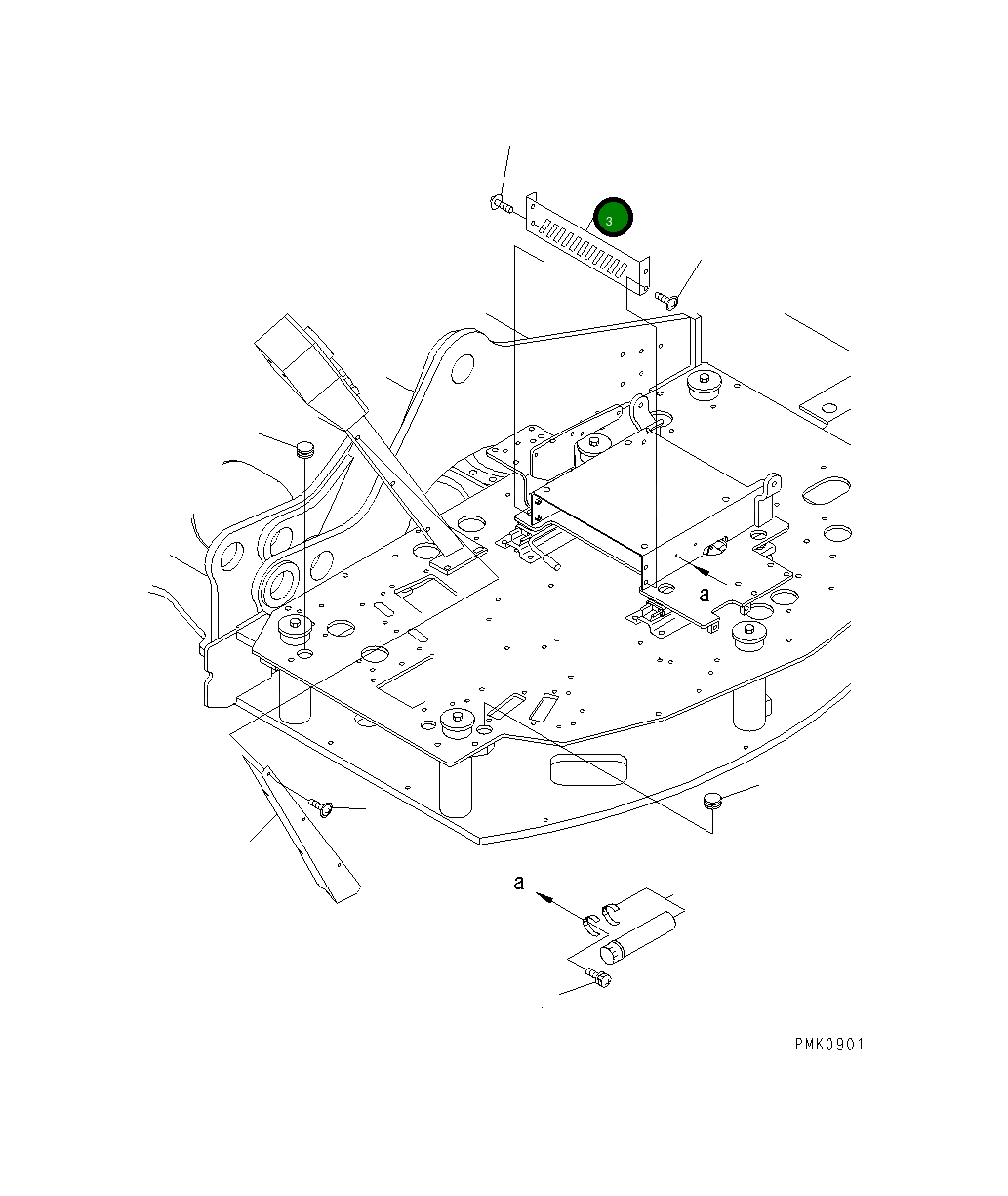 Крышка 21J-54-13261  Komatsu