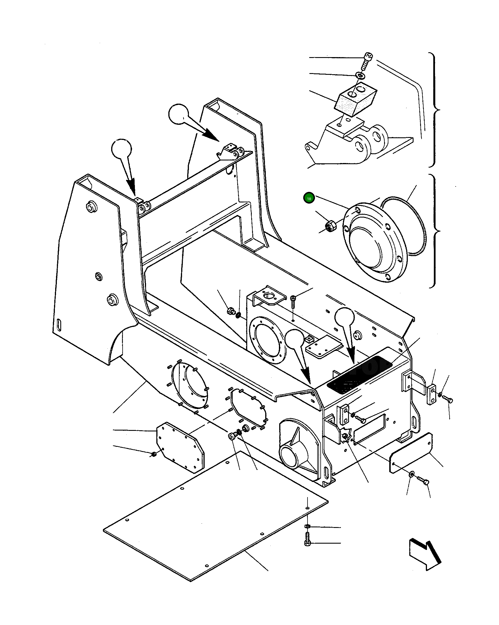 Крышка 334406614  Komatsu