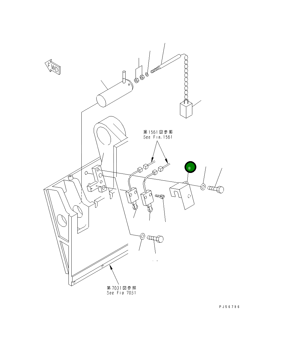 Крышка 262-70-71321 Komatsu