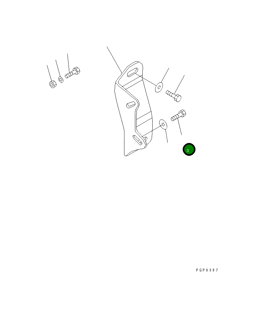 Болт CUS-167A  Komatsu