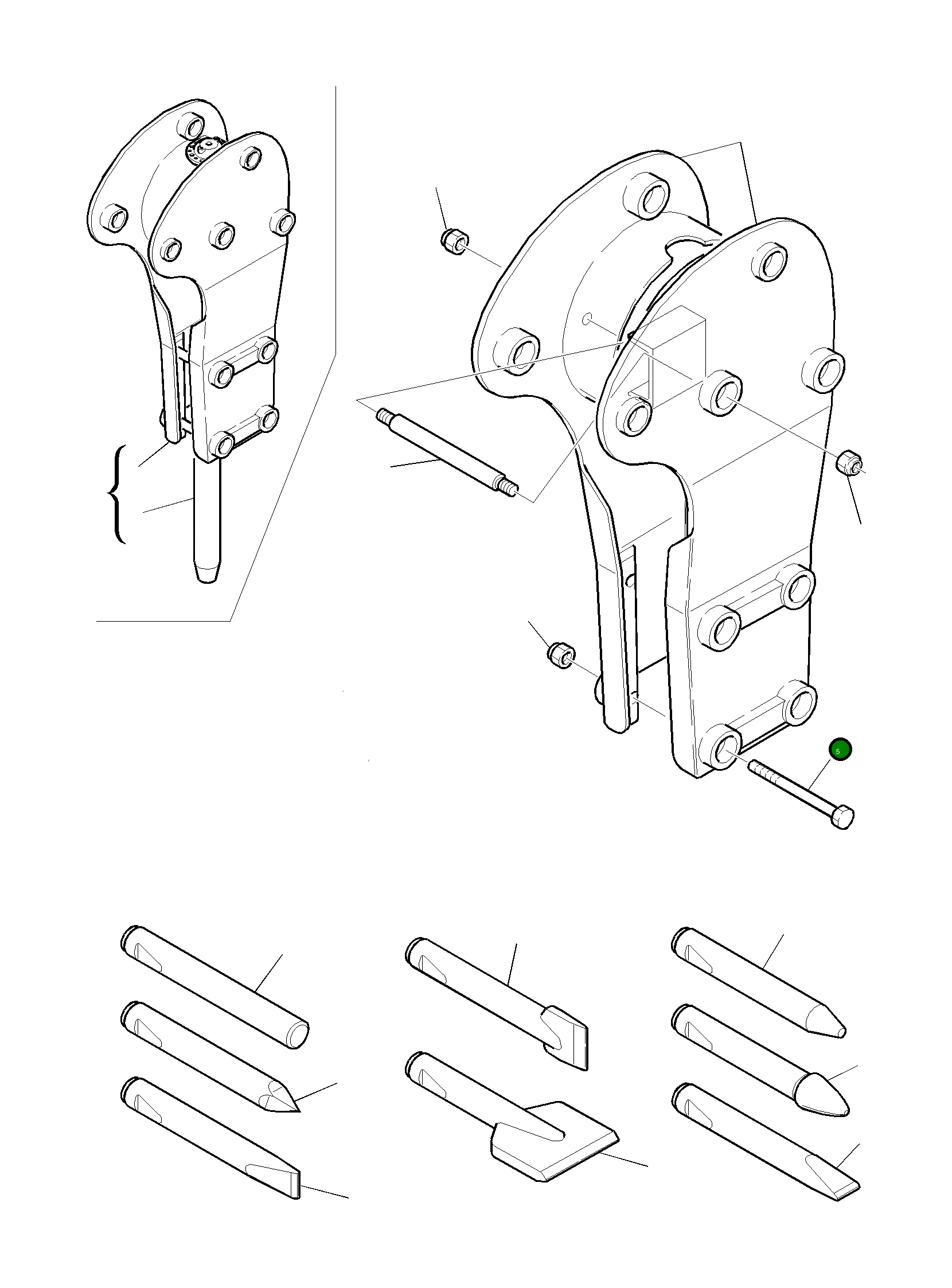 Болт 827010288 Komatsu