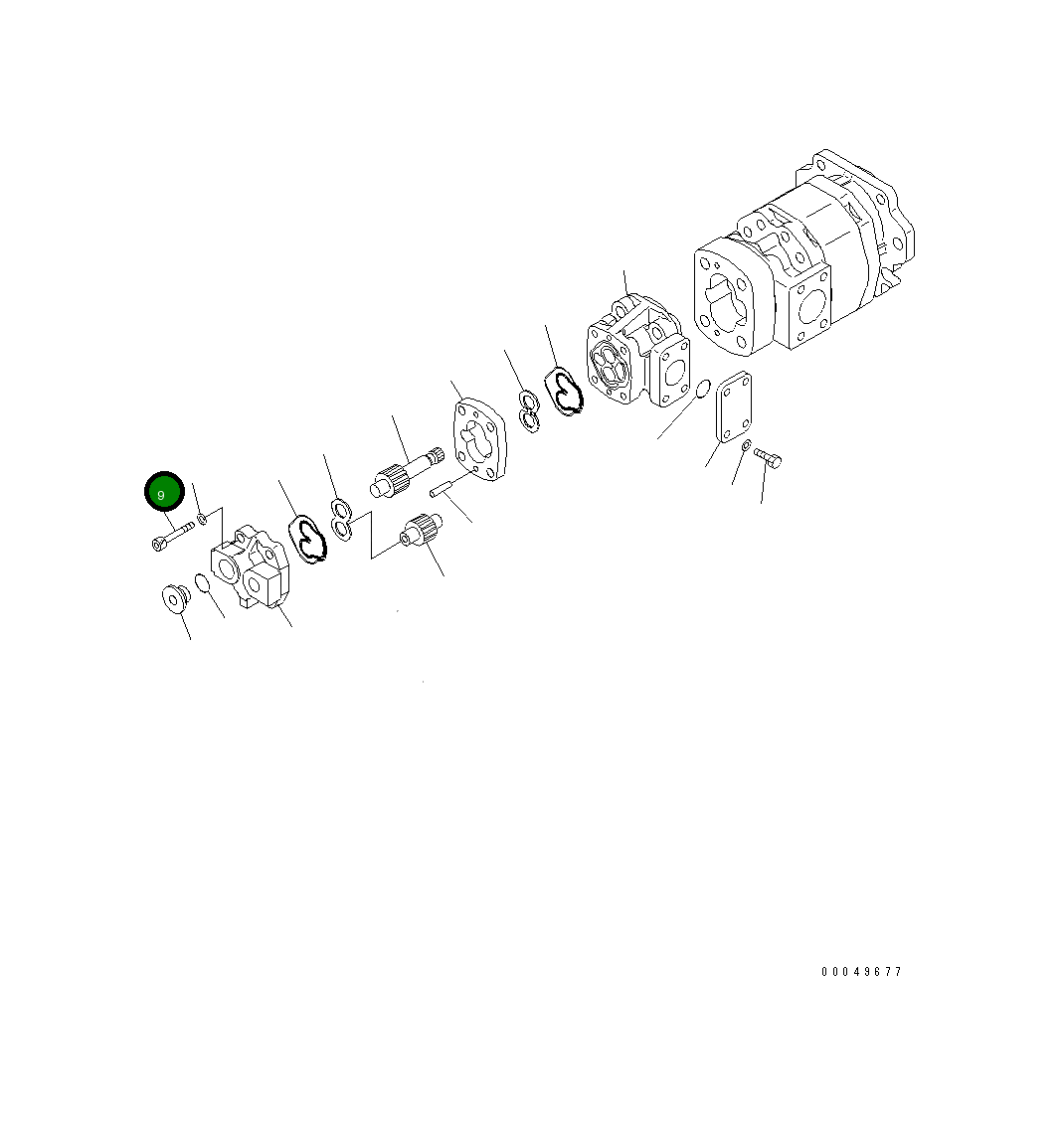Болт 01252-71255 Komatsu