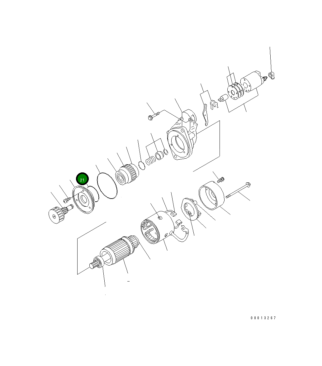 Кольцо уплотнительное (O-Ring) YM129900-77721 Komatsu