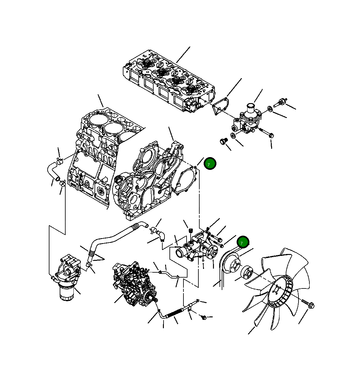 Болт YM261060-60502 Komatsu