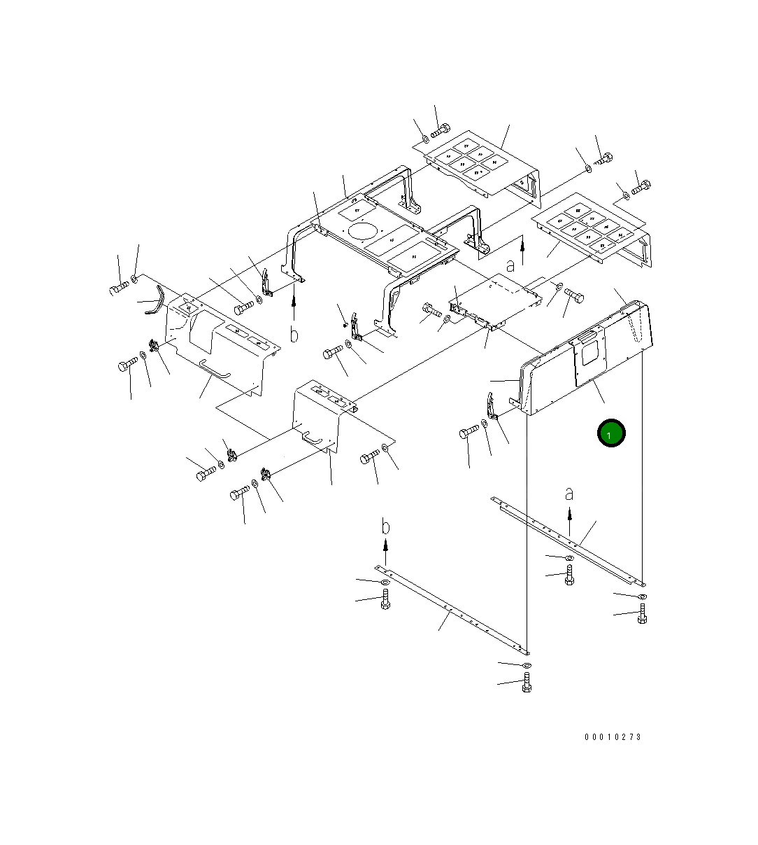 Крышка 209-53-12610  Komatsu