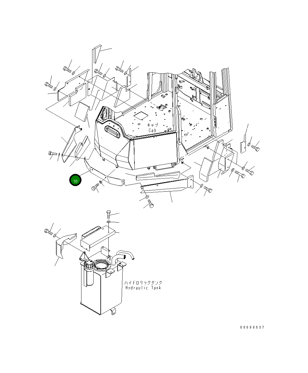 Крышка 418-54-44310 Komatsu