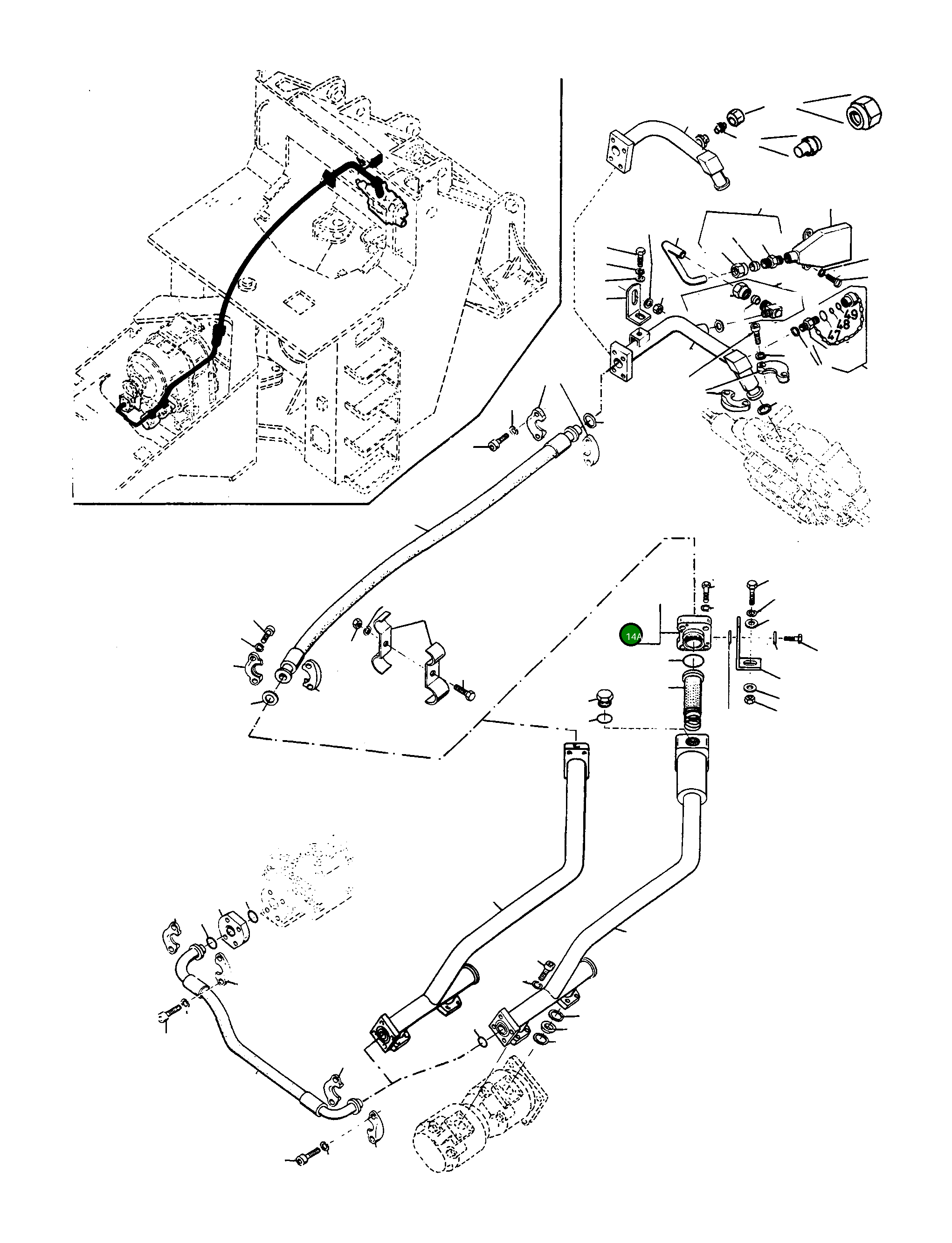 Крышка 3096482M1  Komatsu