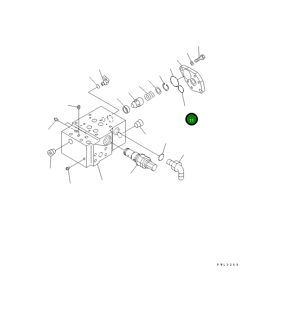 Кольцо уплотнительное (O-Ring) 07000-F3022 Komatsu