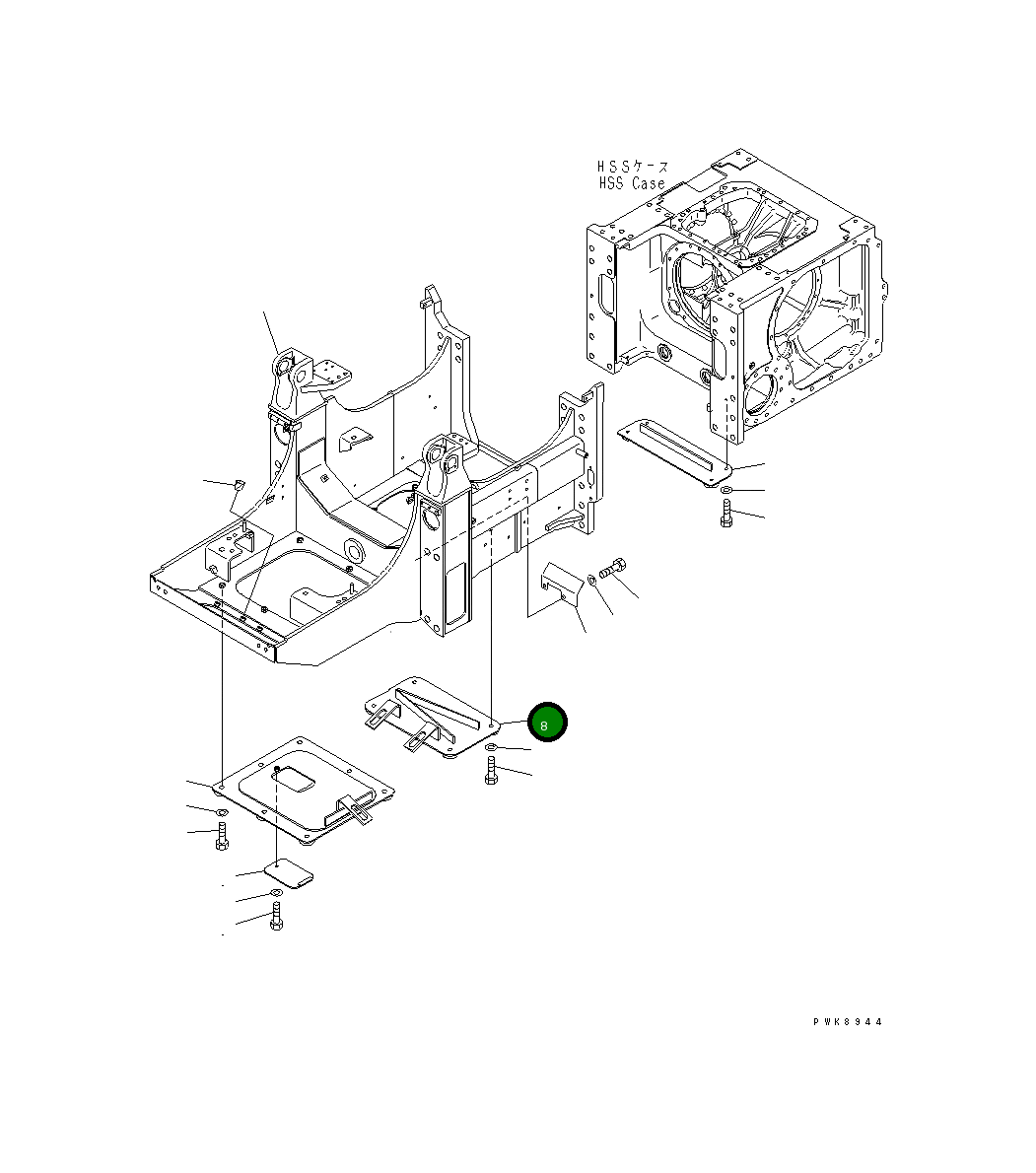 Крышка 134-21-61221 Komatsu