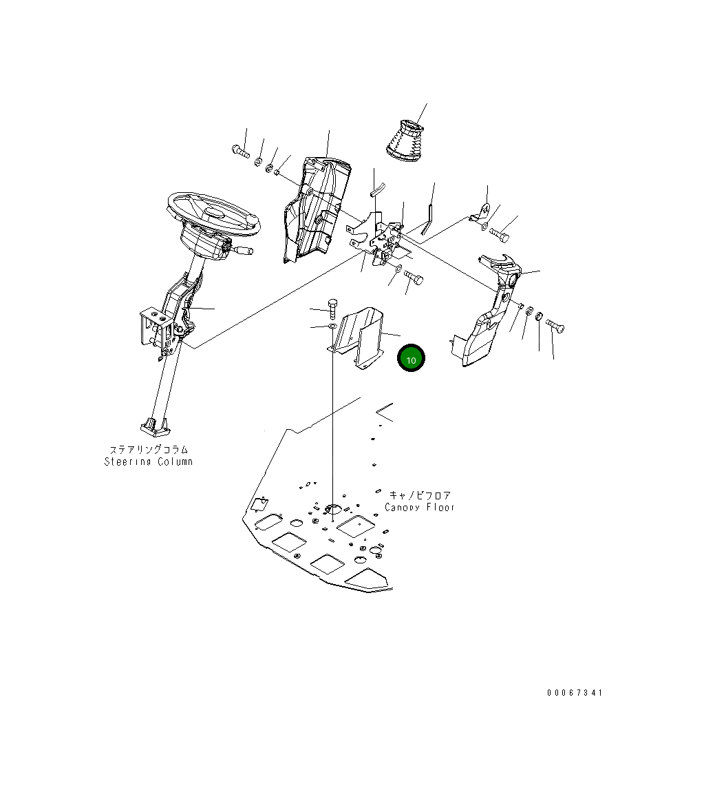 Крышка 418-54-42340 Komatsu