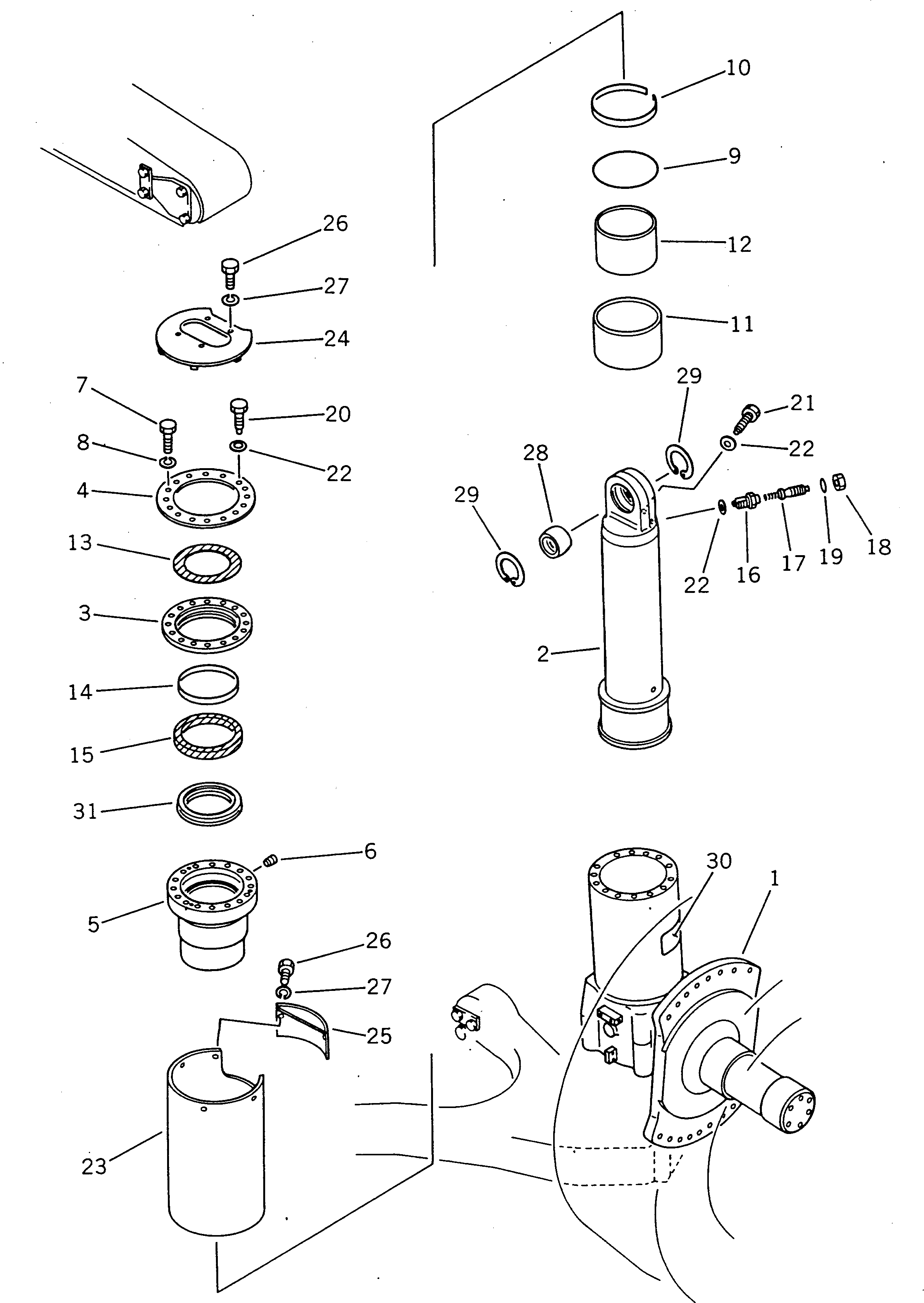 Кольцо 569-50-31130  Komatsu