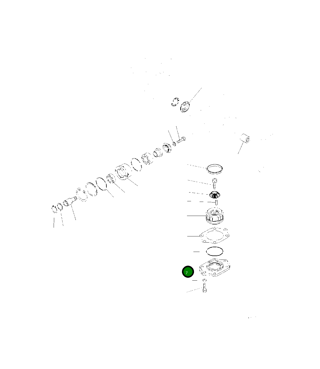 Крышка 708-2J-11140 Komatsu