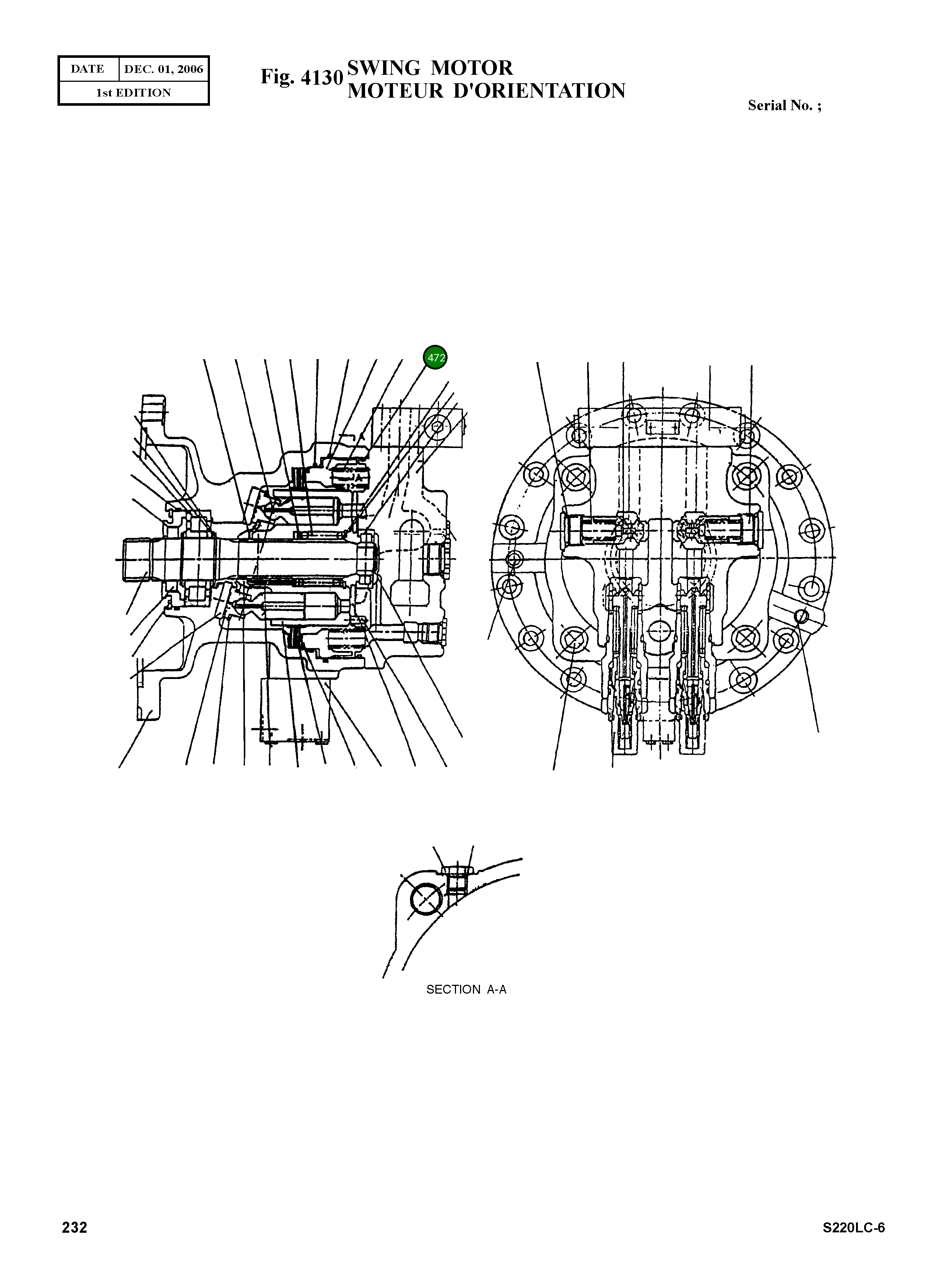 Кольцо уплотнительное (O-Ring) 2180-1217D156 Komatsu
